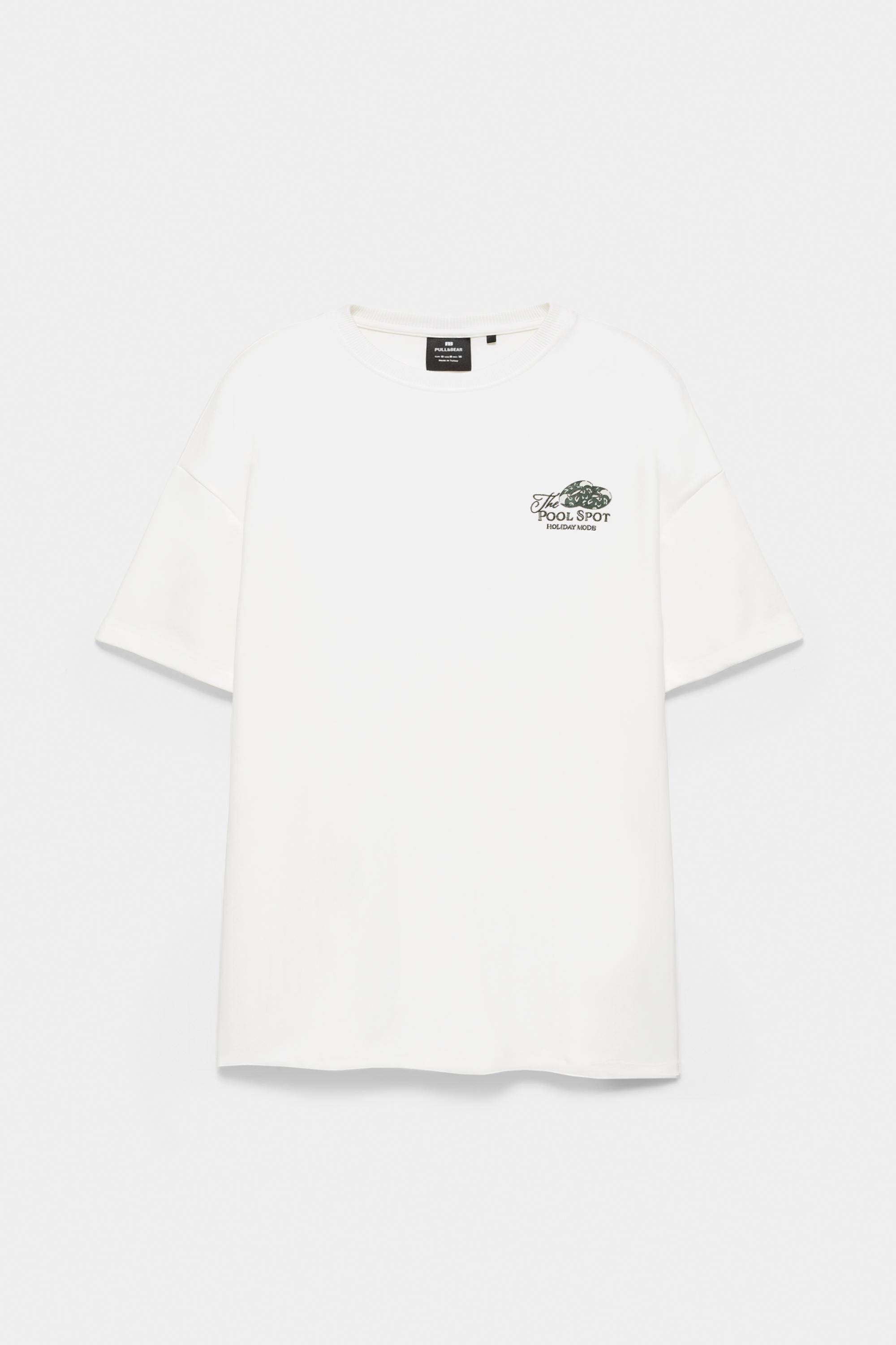 Kısa kollu grafik baskılı sweatshirt - Görsel 3