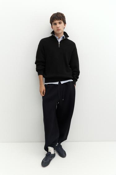 Quarter-zip jumper — Black 4