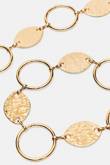 Metallic circles belt — Gold 3