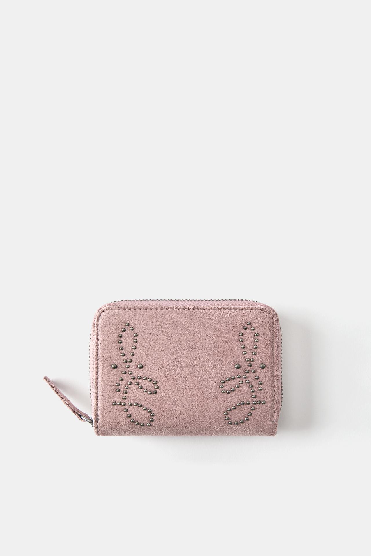 Studded wallet — Pink