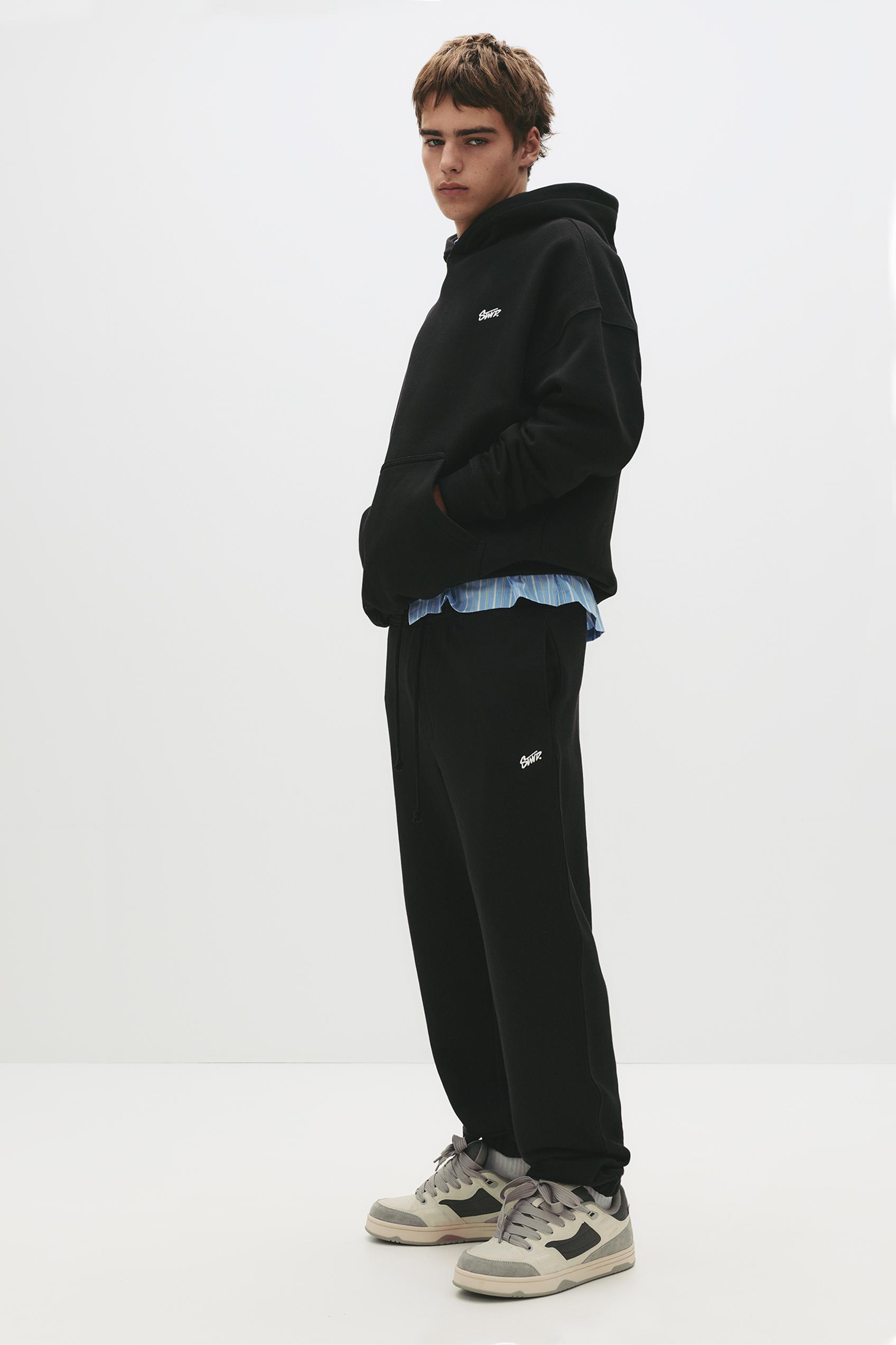 STWD tracksuit bottoms — Black