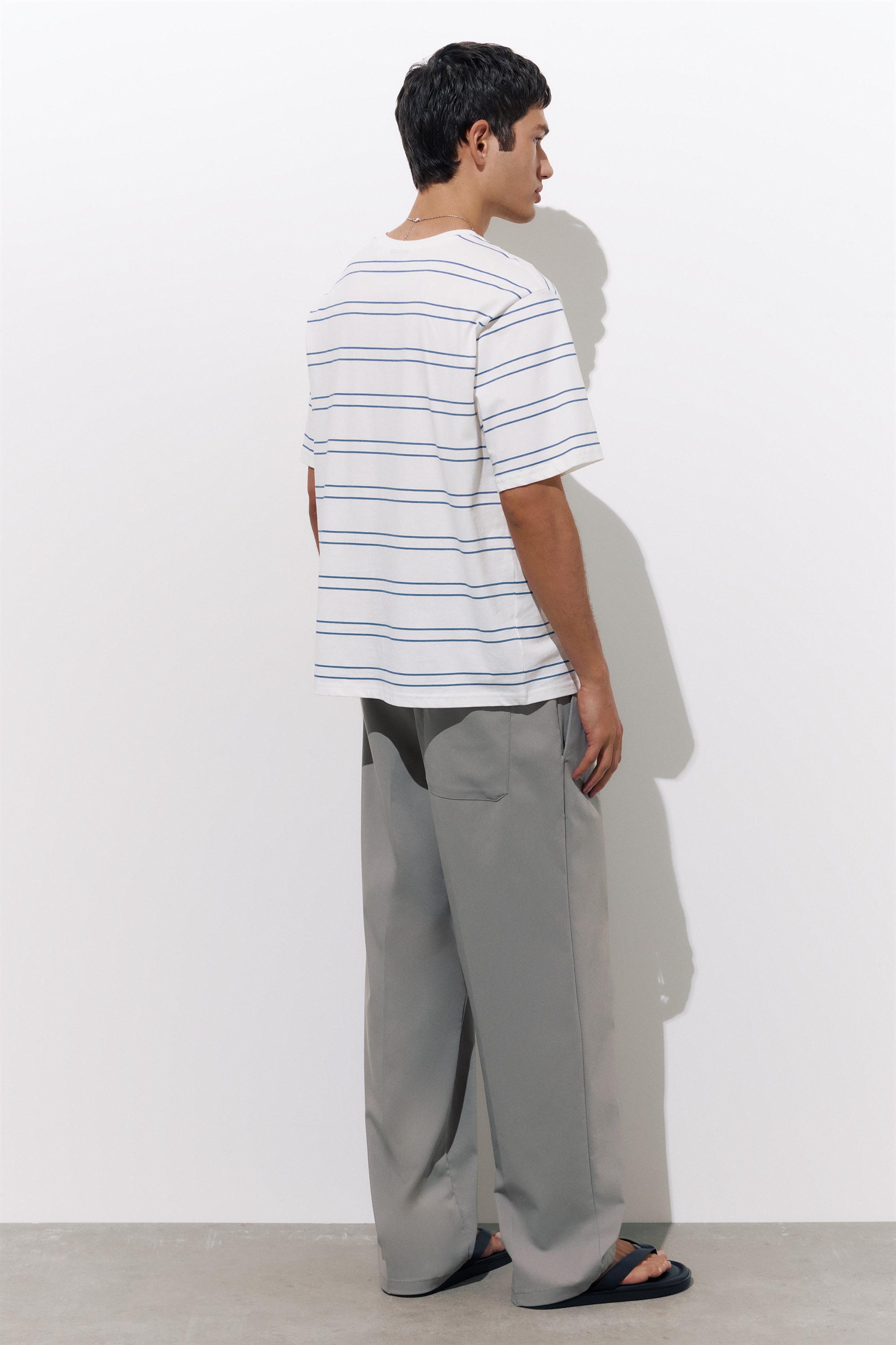 Wide-leg tailored trousers — Grey