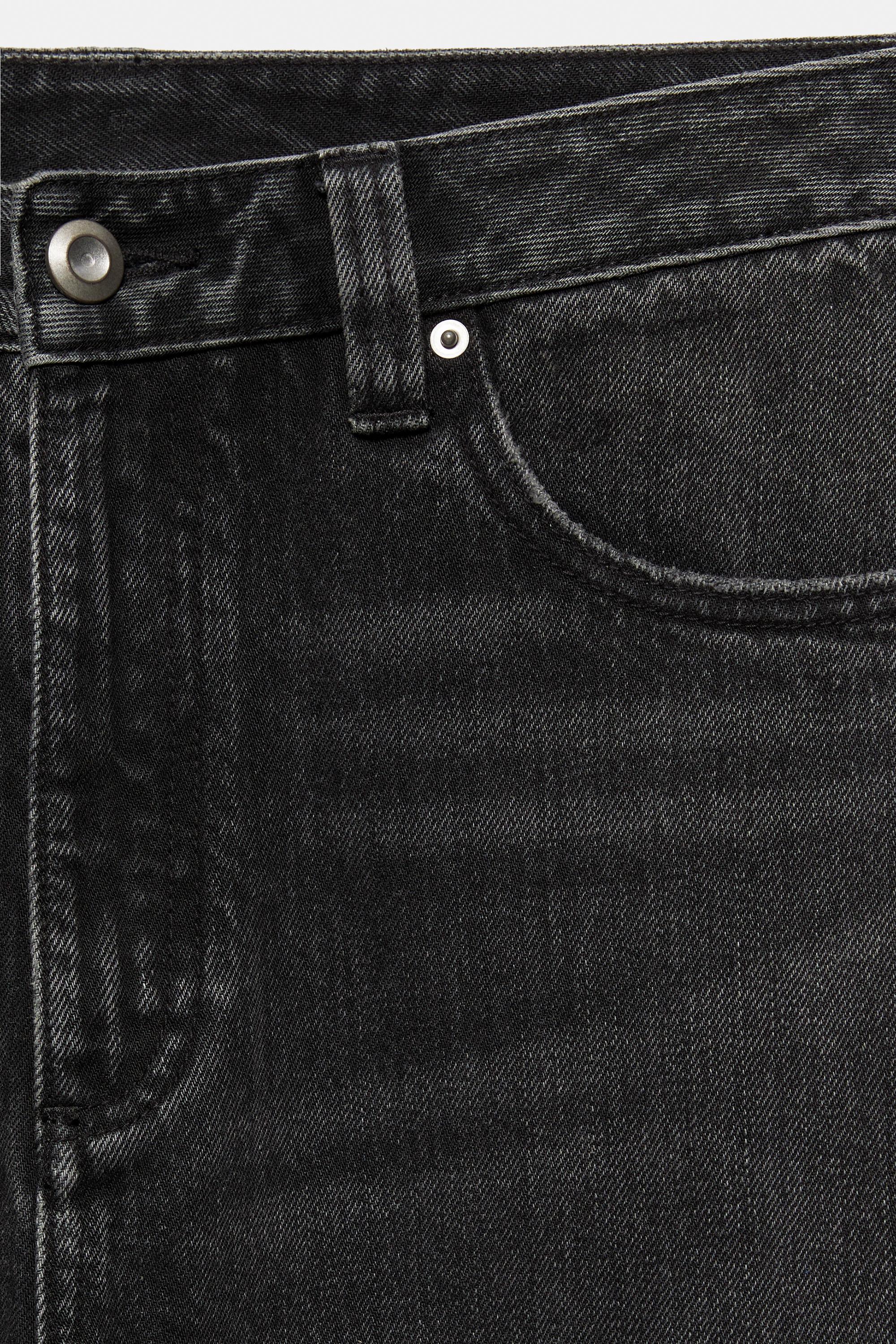 Balloon-fit baggy jeans — Faded black