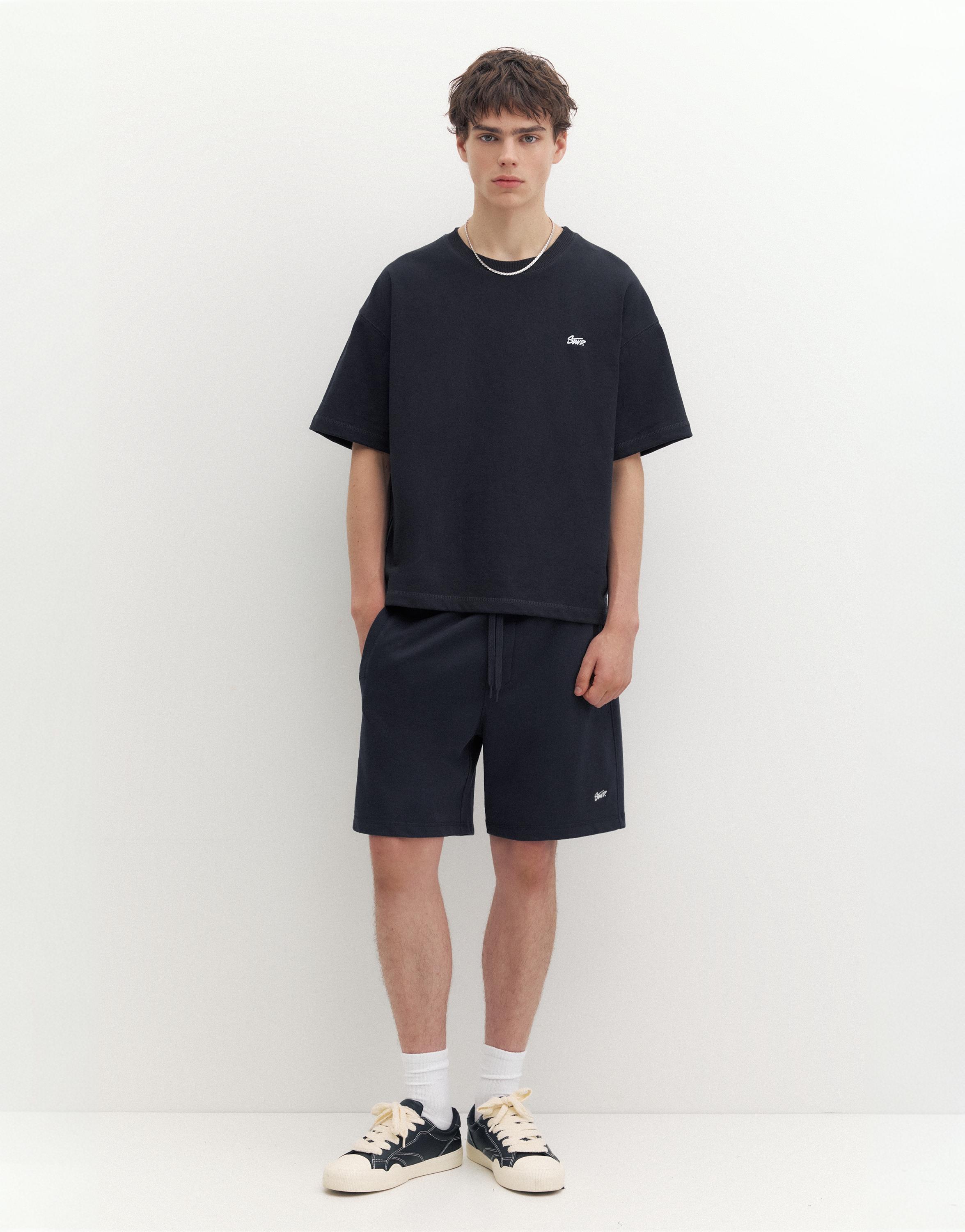 STWD jogger Bermuda shorts — Navy