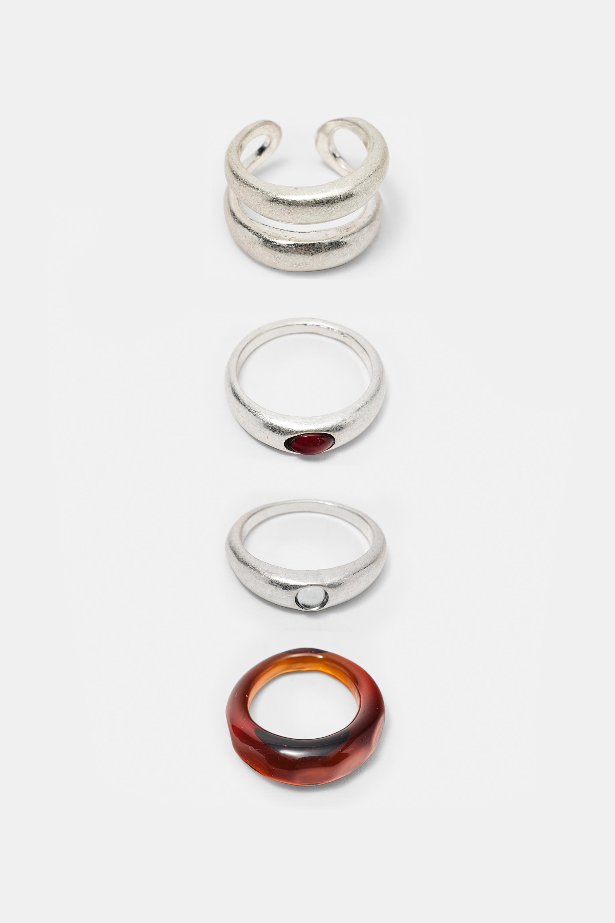 Set Di 6 Anelli Combinati