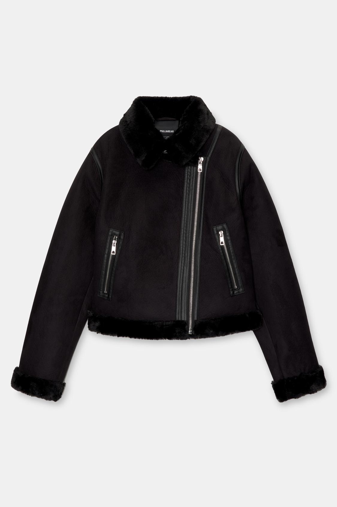 Double Faced Pull And Bear Teddy Coat Pull&bear Teddy Coat Discount