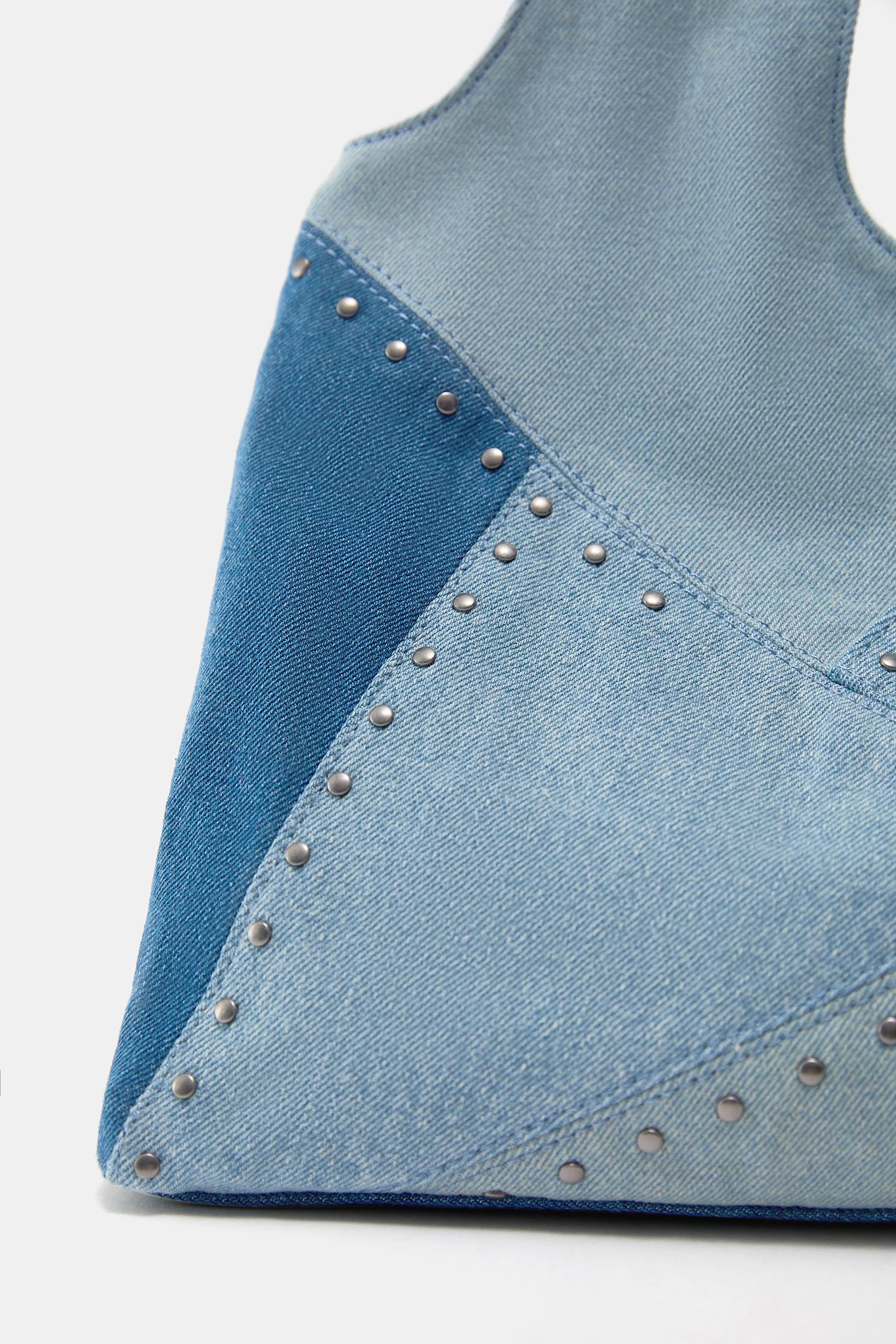 Denim patchwork shopper bag — Jeans