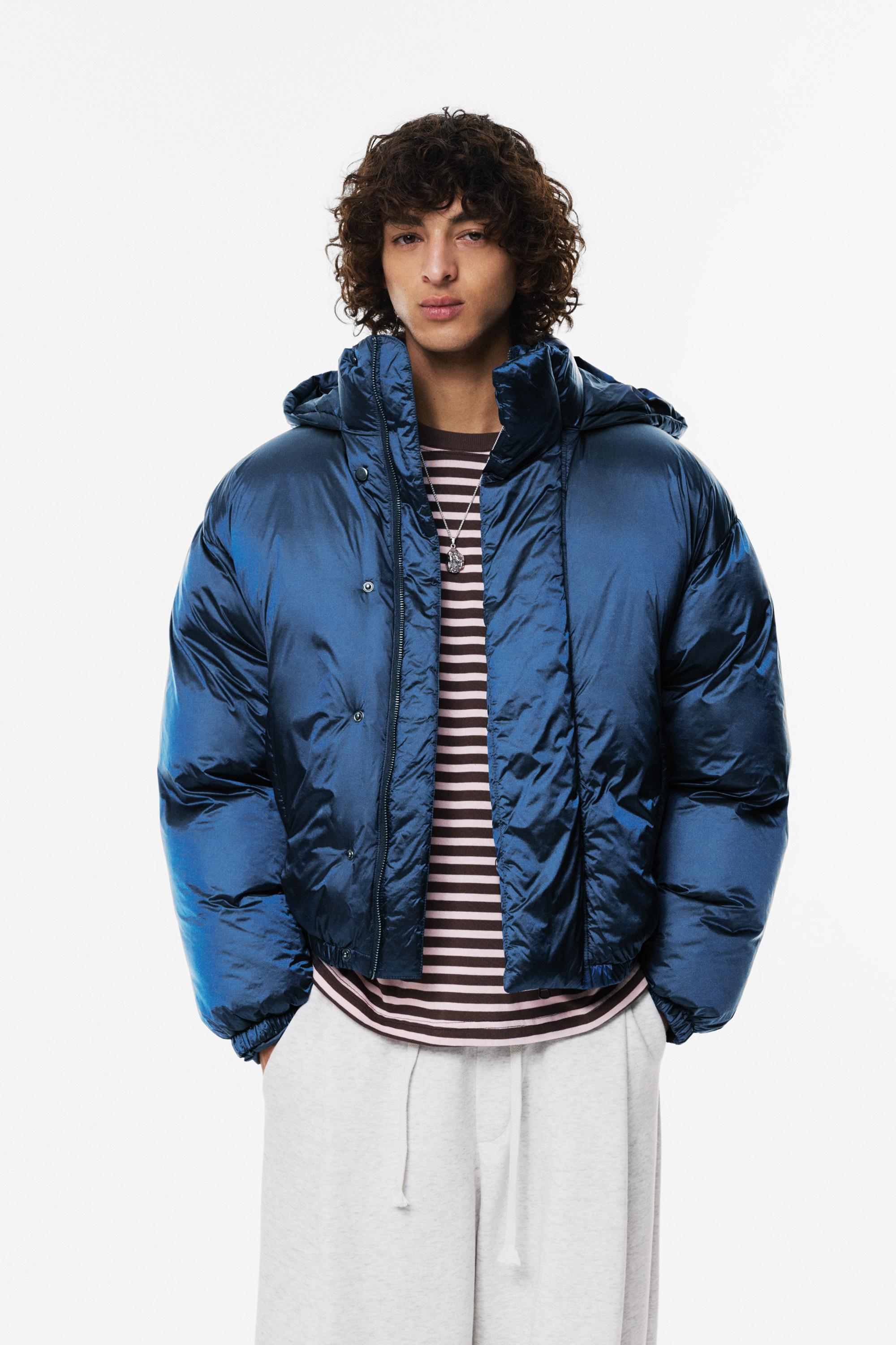 Casaco Acolchoado Em Tecido Acetinado