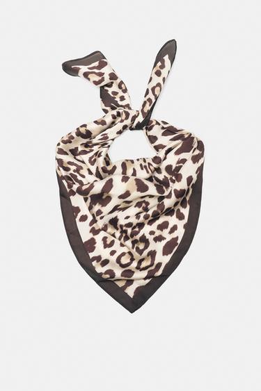 Leopard print bandana — Brown 1