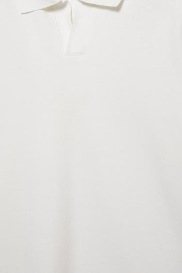 Short sleeve interlock polo shirt — Off white 8