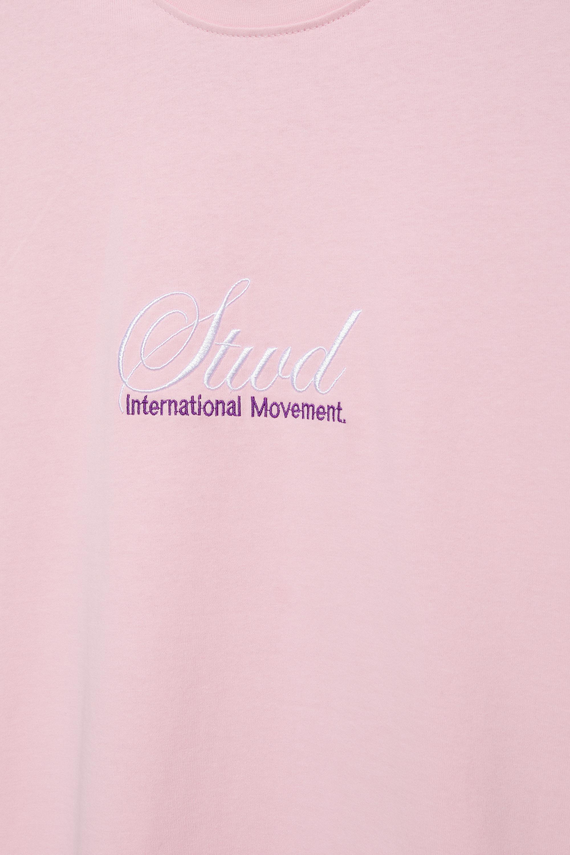 STWD yazılı pembe tişört - Görsel 4