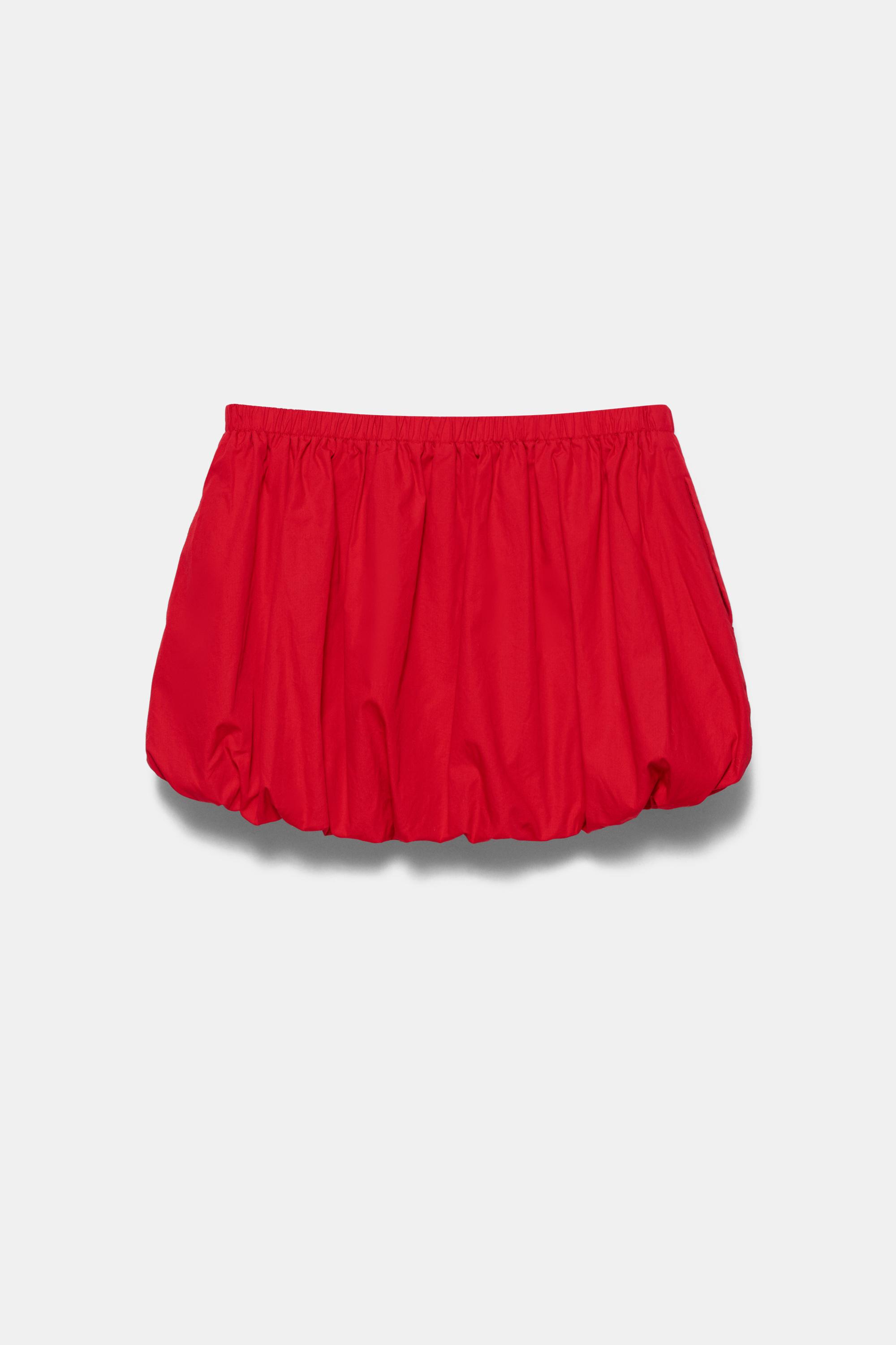 Red balloon mini skirt
