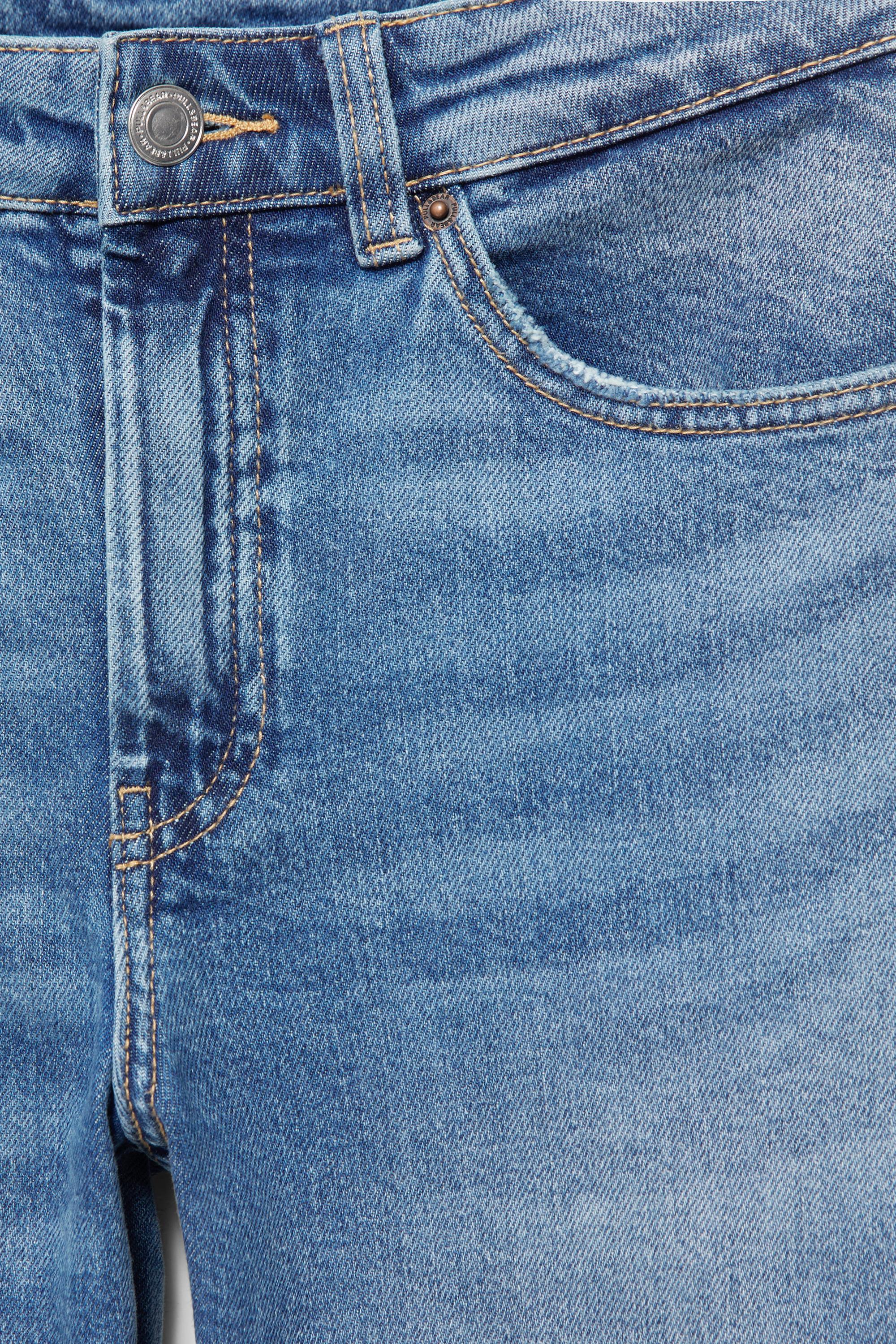 Mid-waist capris — Medium blue