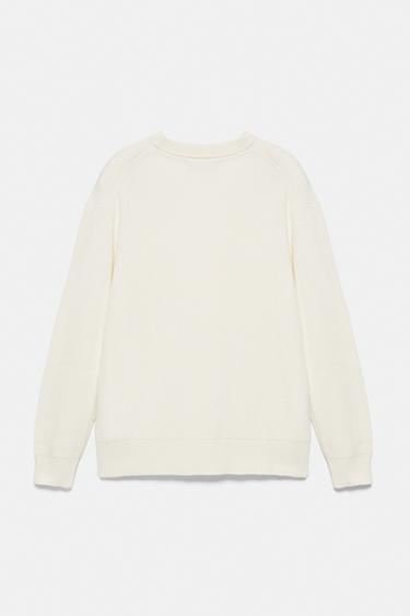 Basic knit jumper — Off white 7