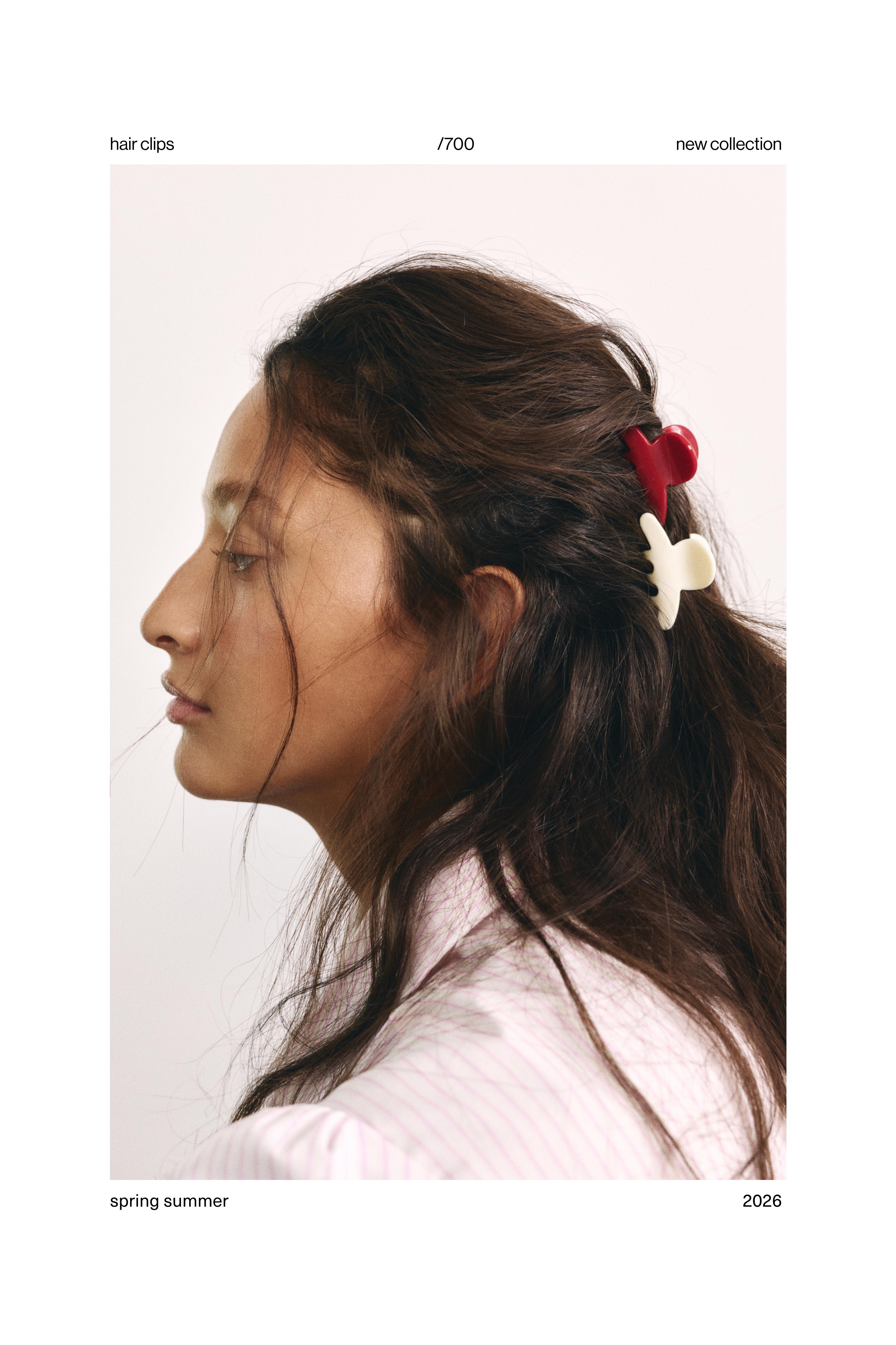 Pack of 6 mini clips — Brown
