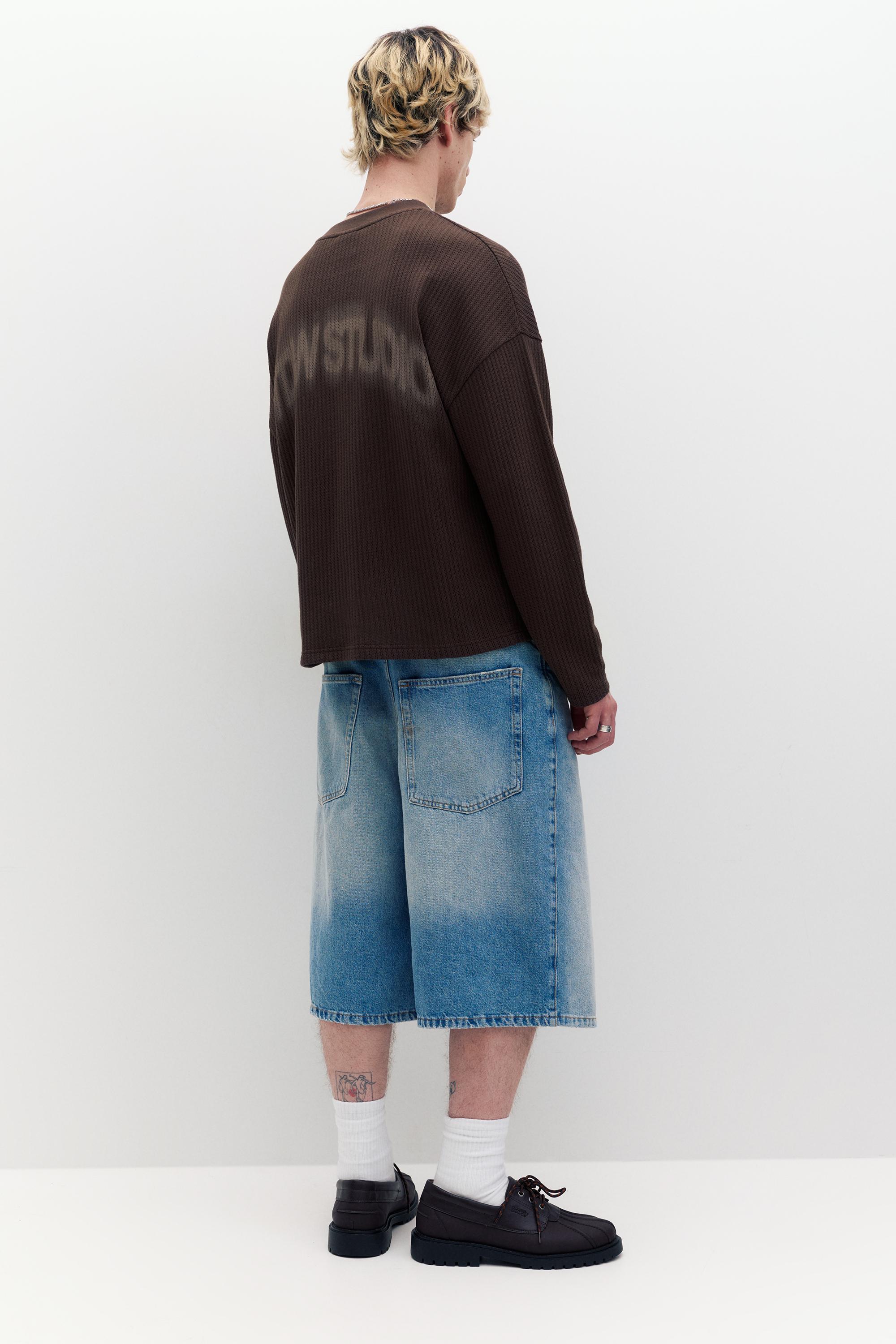 Yıldız baskılı triko tişört - Görsel 26