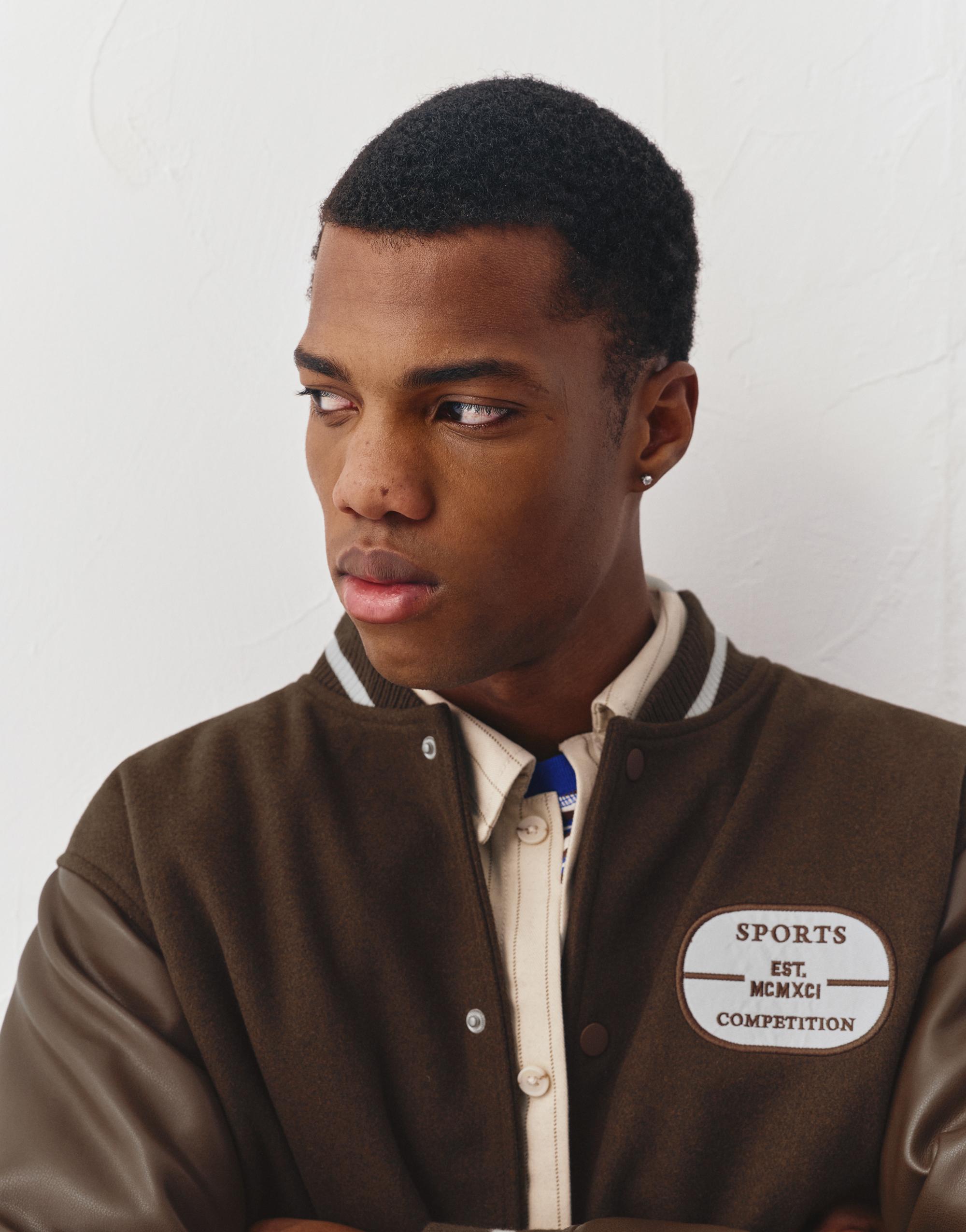 Kahverengi bomber ceket - Görsel 12