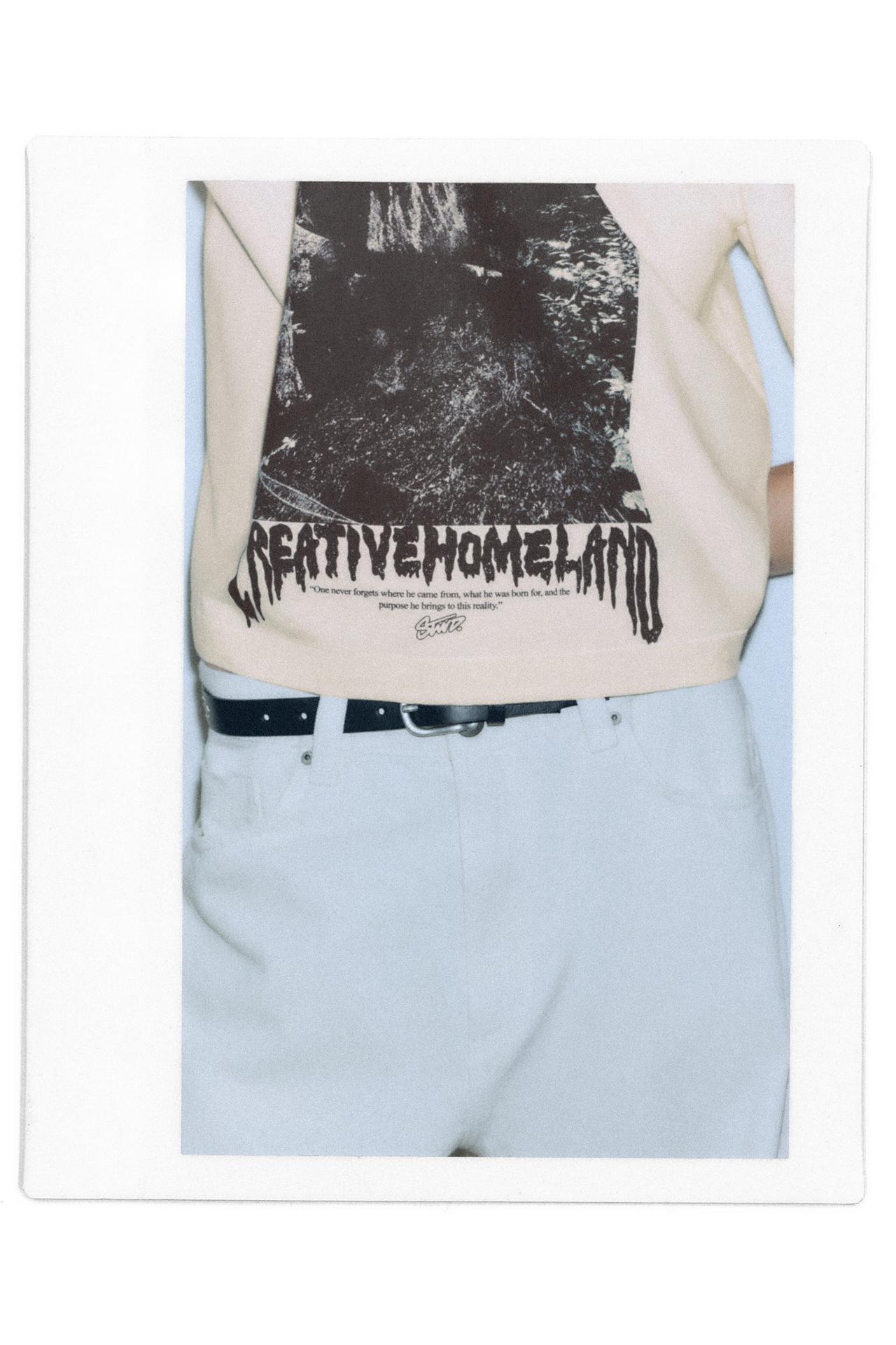 STWD graphic T-shirt — Ecru