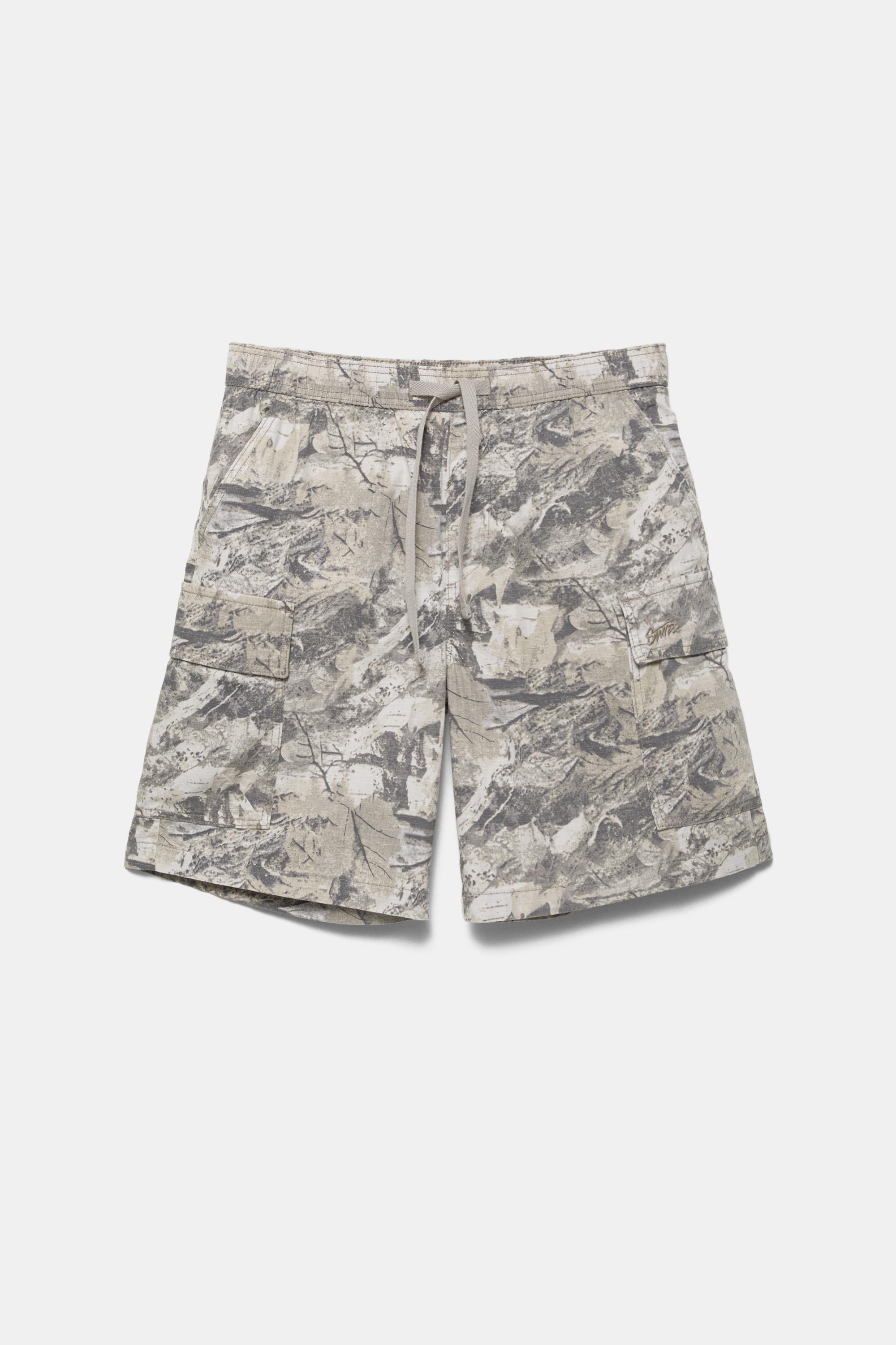 Ripstop cargo Bermuda shorts — Sand/Khaki