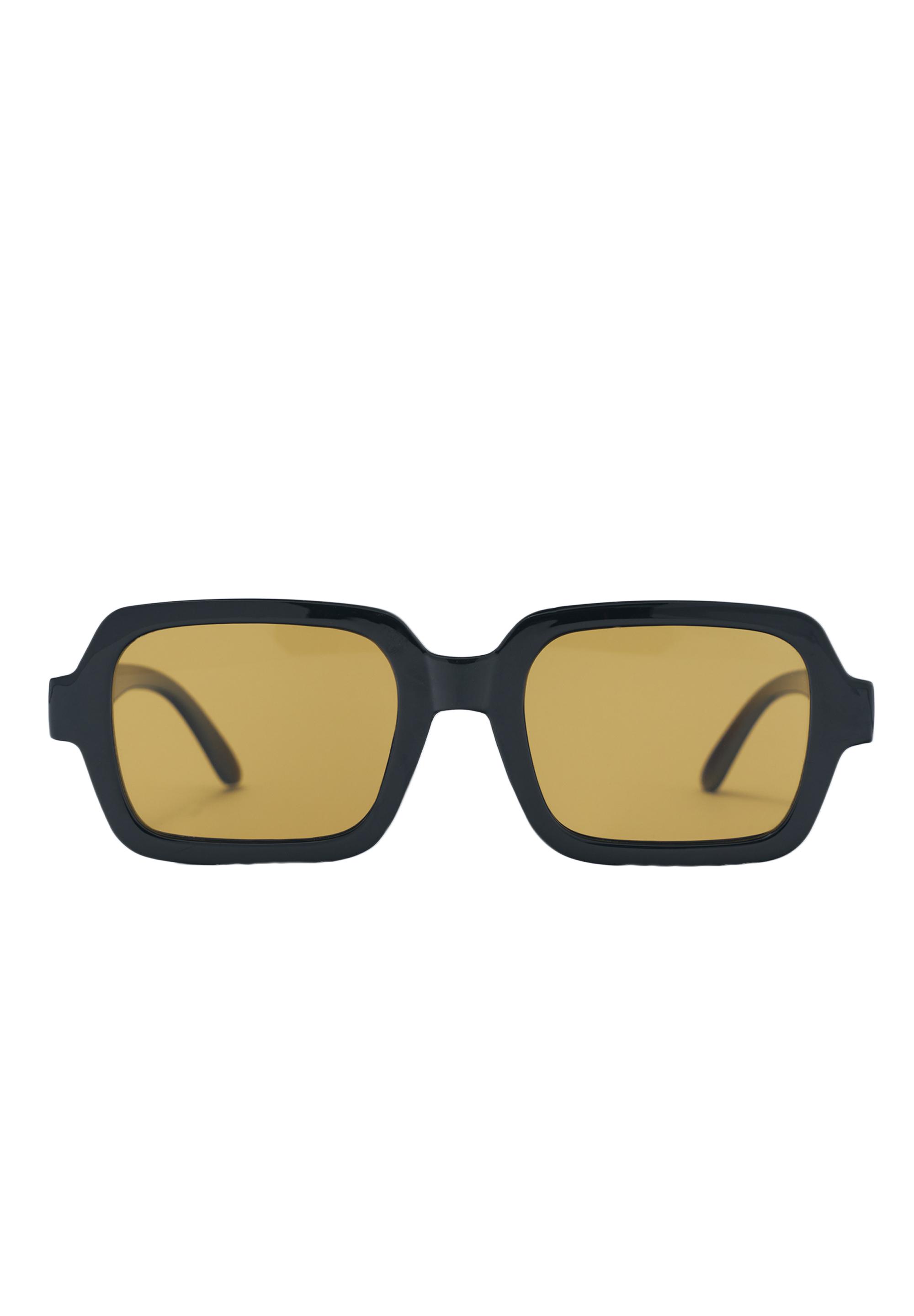 Square resin sunglasses — Black
