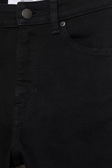 High-waist skinny jeans — Black marl 8