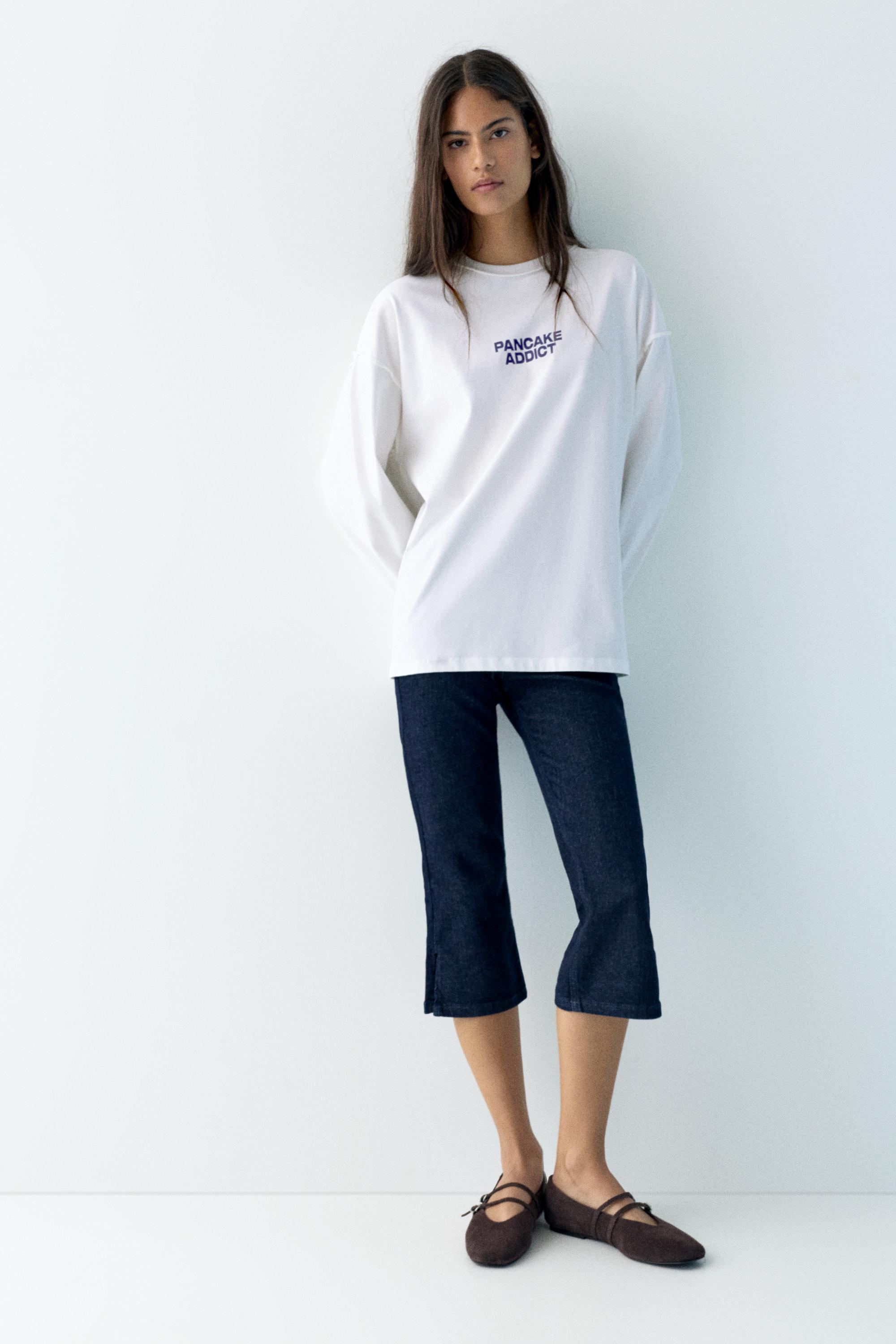 Pancake grafik baskılı t-shirt - Görsel 15