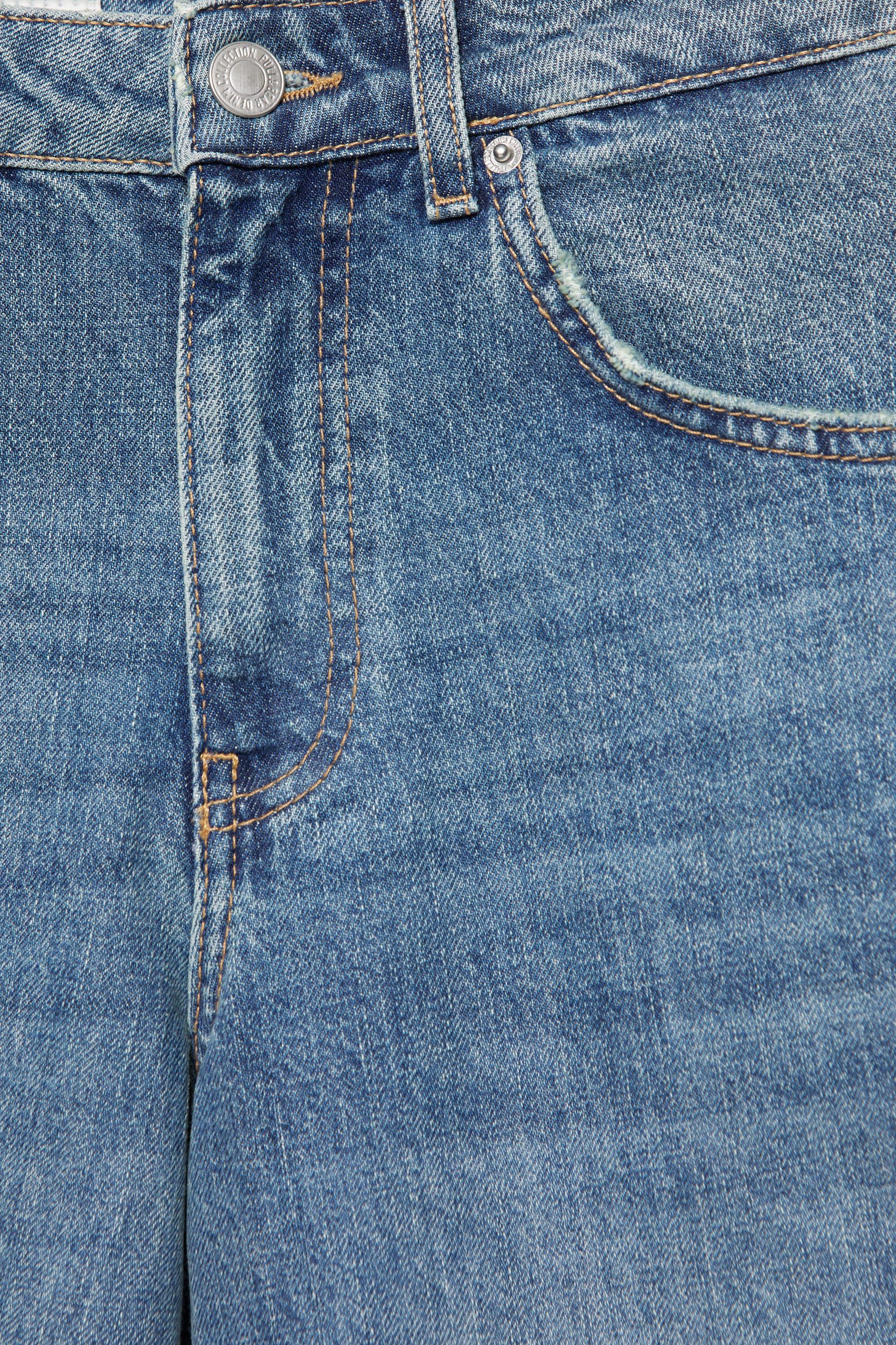 Pull&Bear Baggy balon dikişli jean görsel 5
