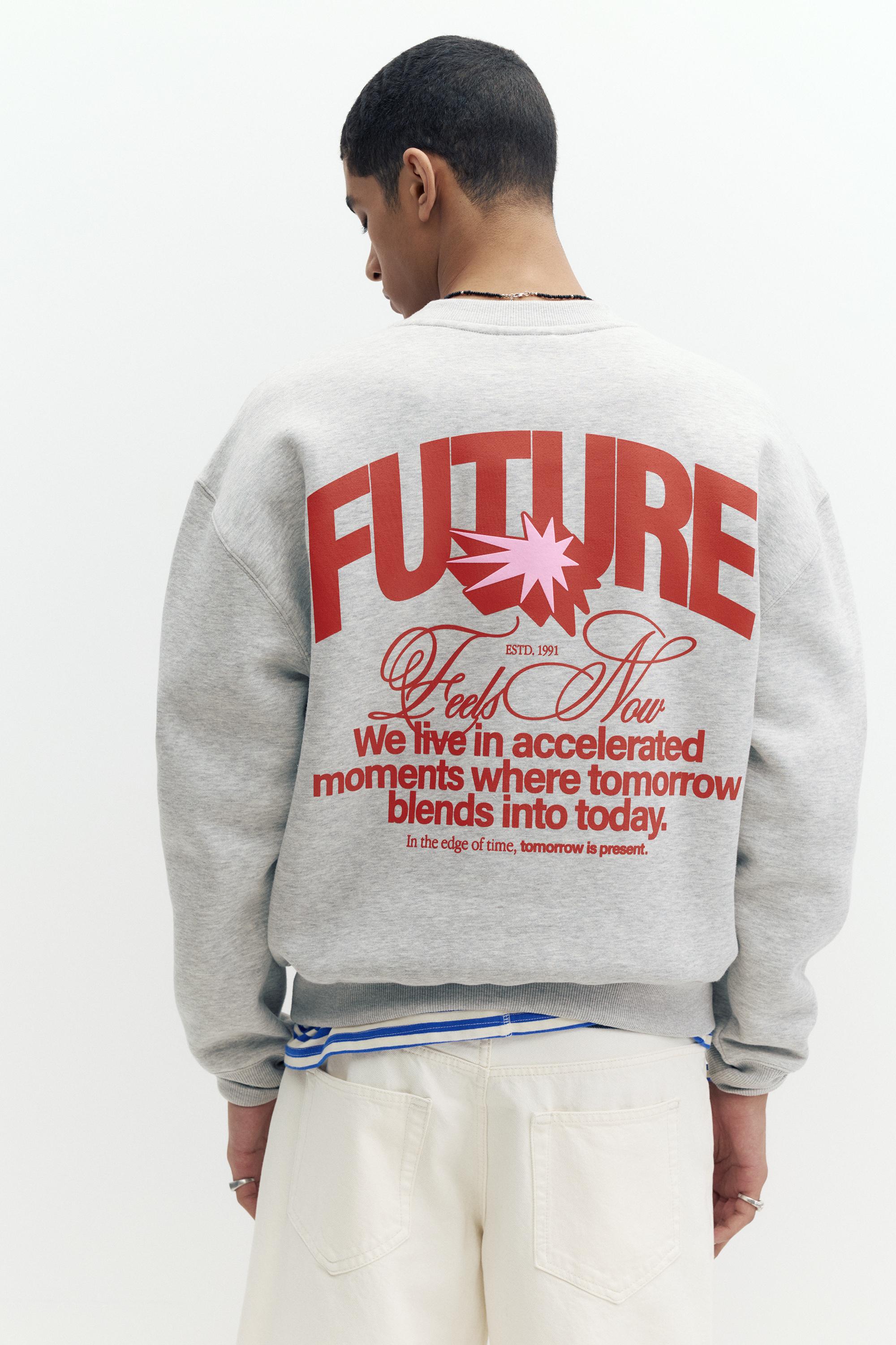 Gri Future sweatshirt - Görsel 20