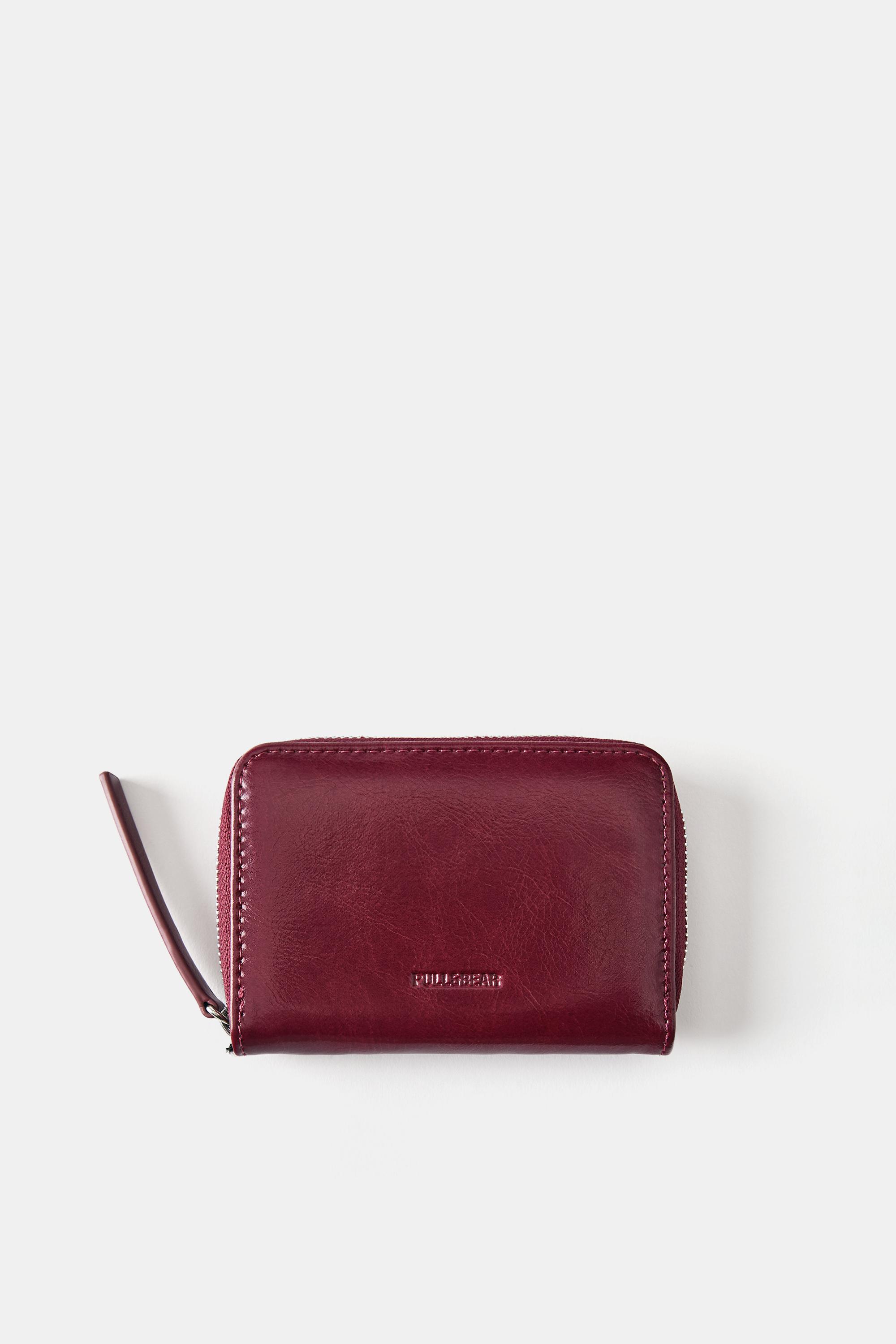 Plain wallet — Maroon
