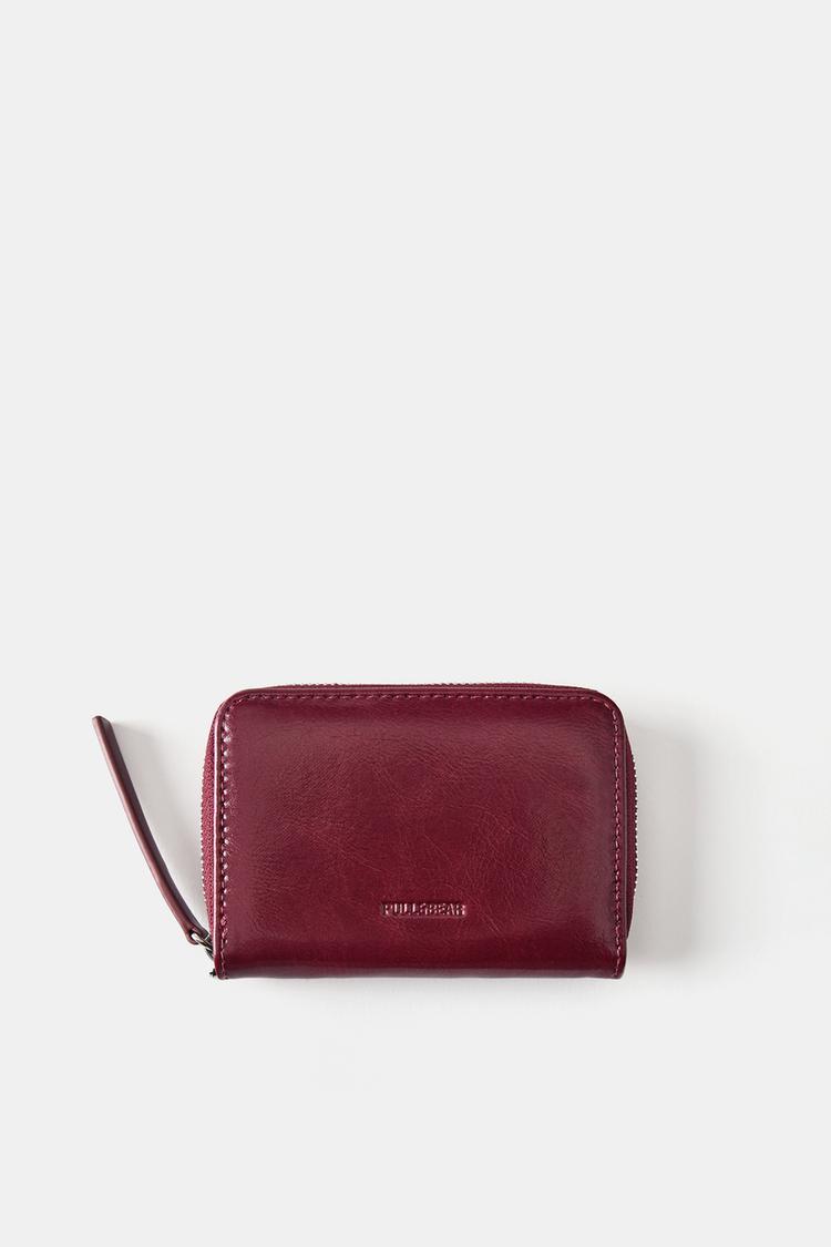 Plain wallet — Maroon