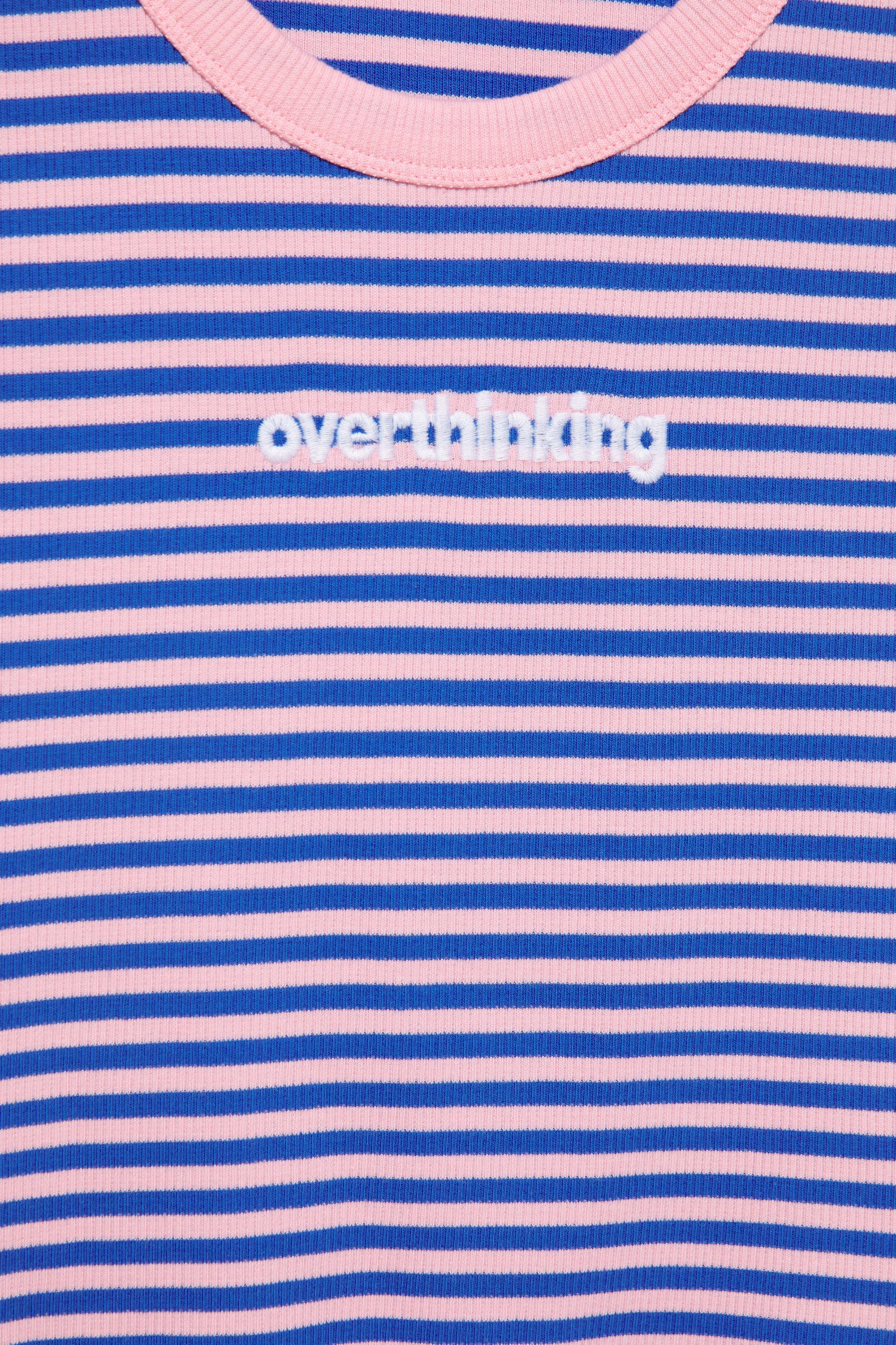 Striped tank top — Deep blue