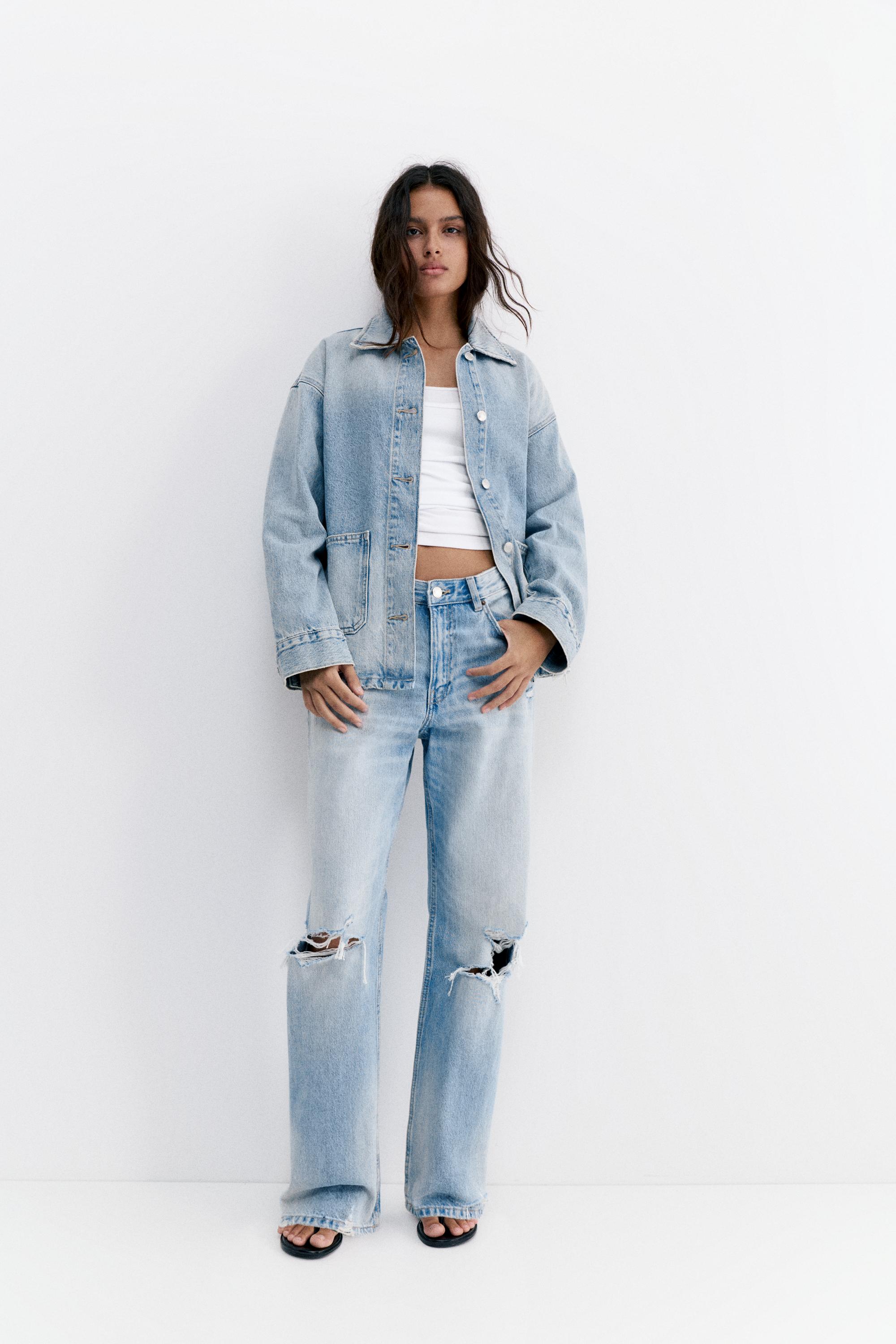 Worker denim ince ceket - Görsel 26