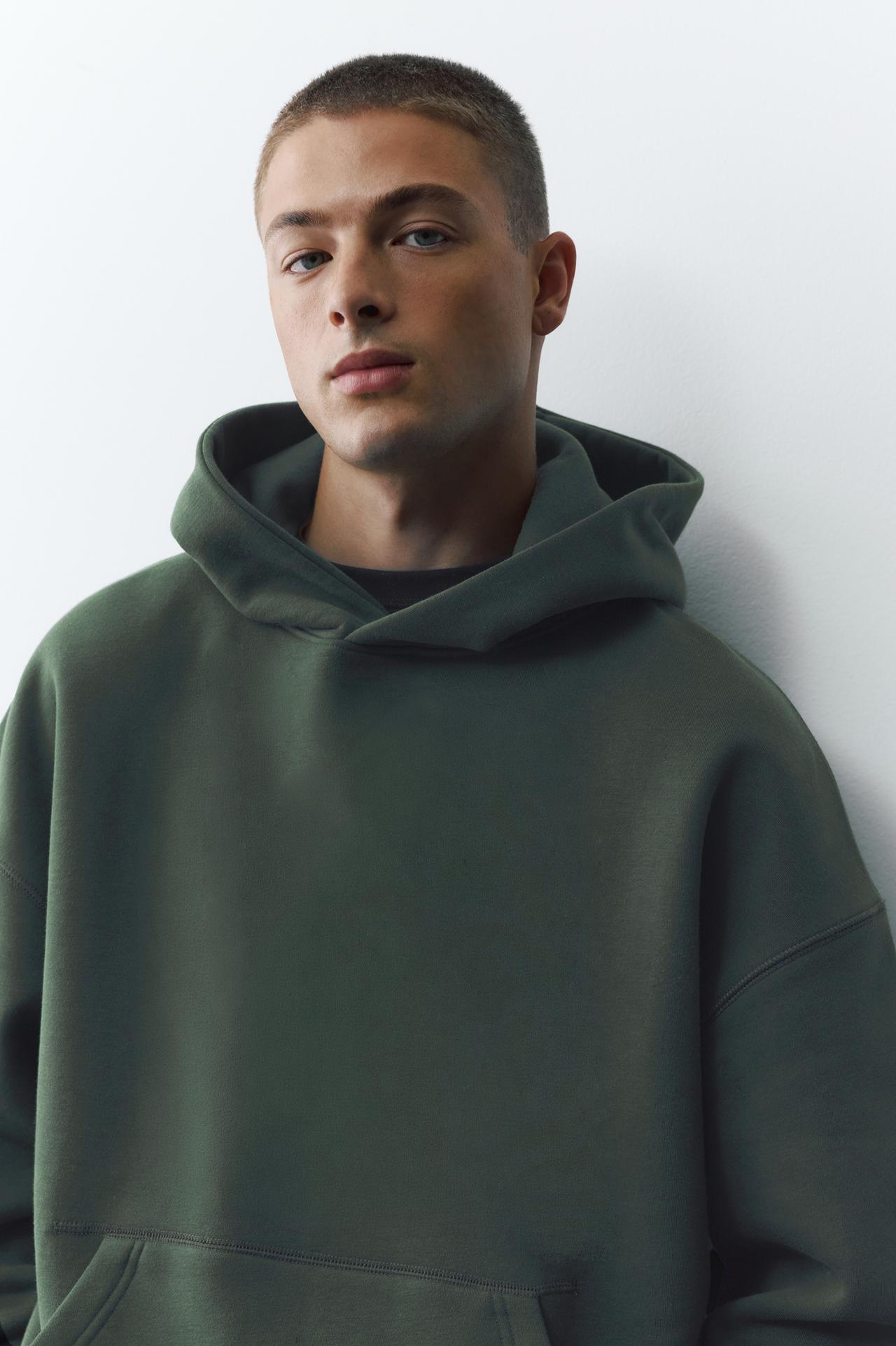 Boxy fit hoodie — Bottle