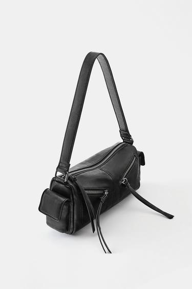 Multipocket shoulder bag with zips — Black 2