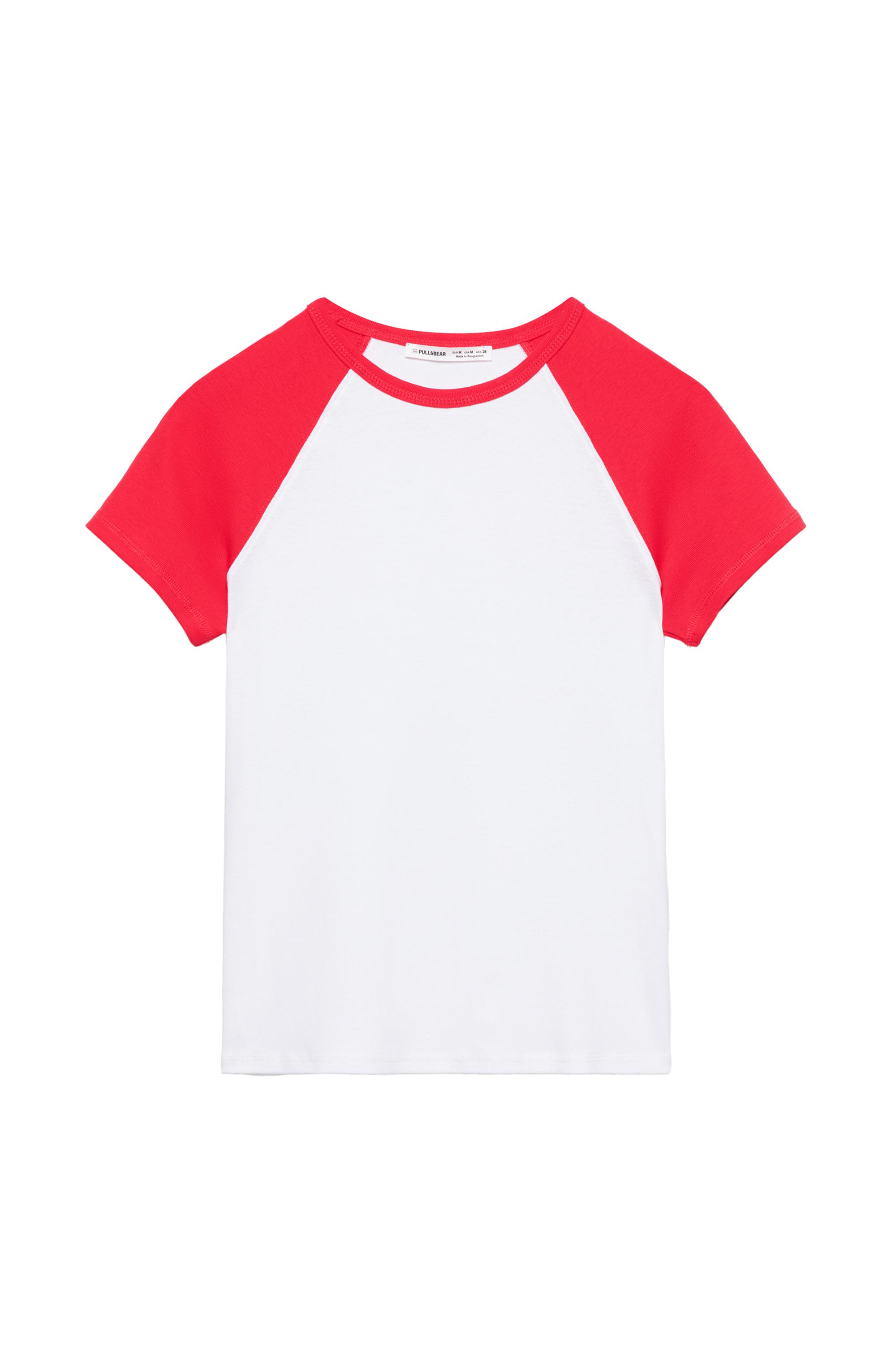 Kısa kollu reglan tişört - Görsel 5
