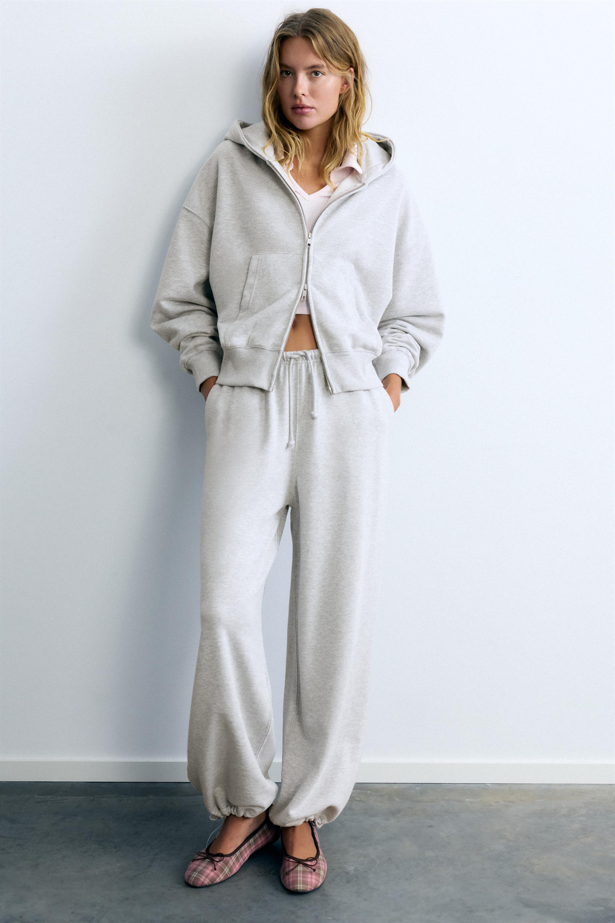 Pull&Bear Fermuarlı kapüşonlu sweatshirt