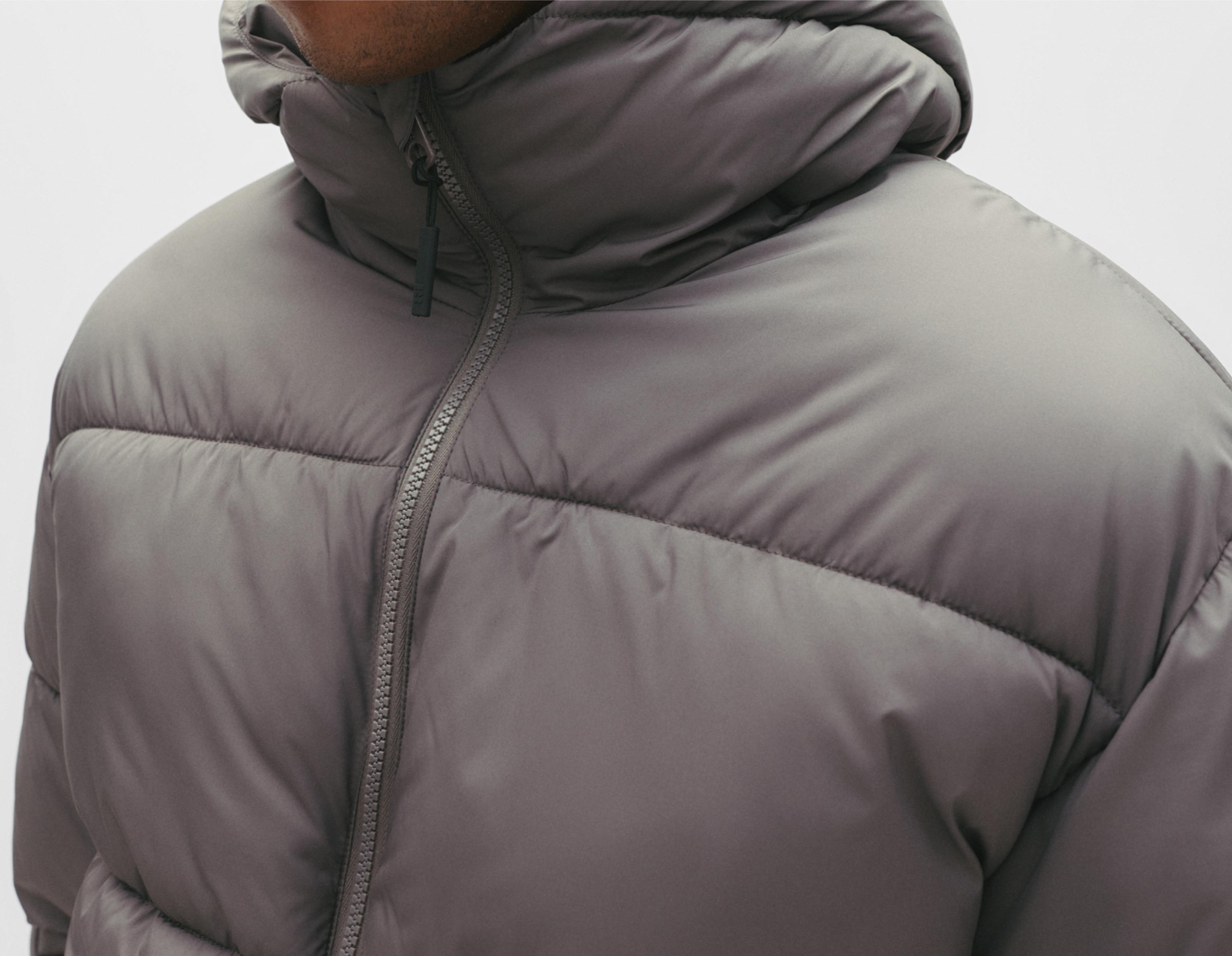 Kapüşonlu Dolgulu Ceket - Görsel 34