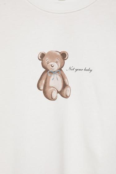Bear graphic T-shirt — Ice 7