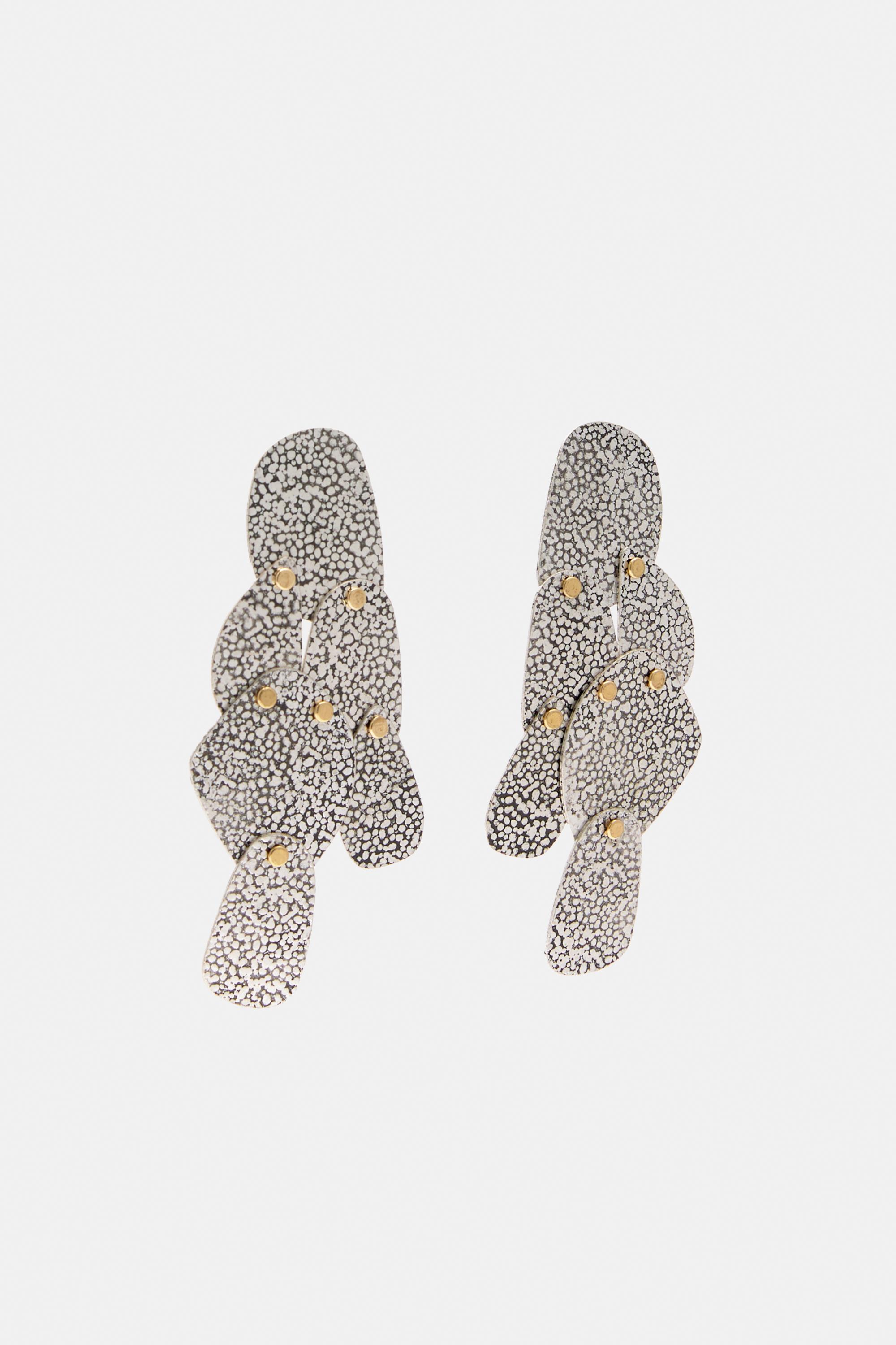 Ohrringe Mit Metallic-Plättchen