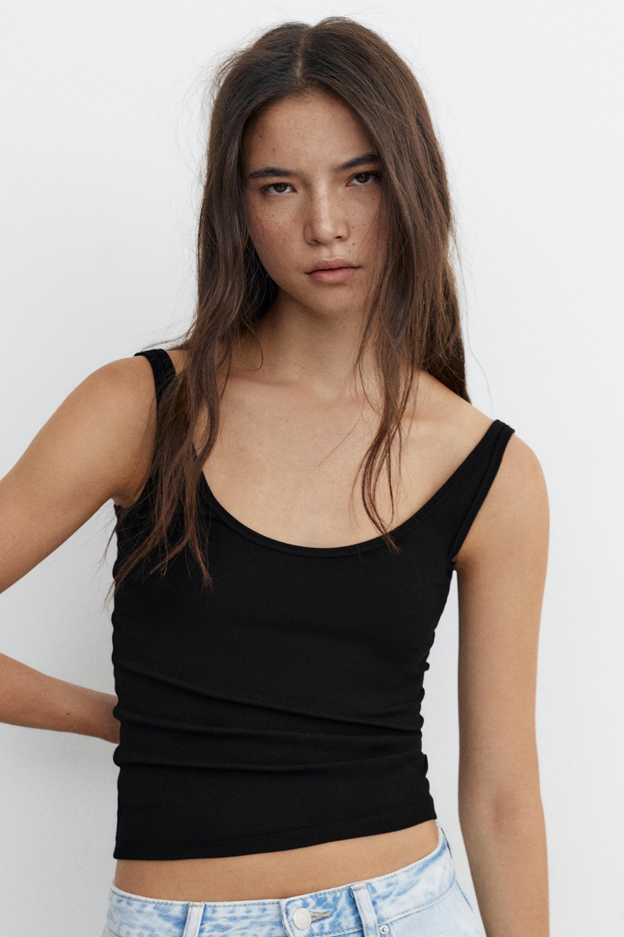 Modal askılı tank top - Görsel 7