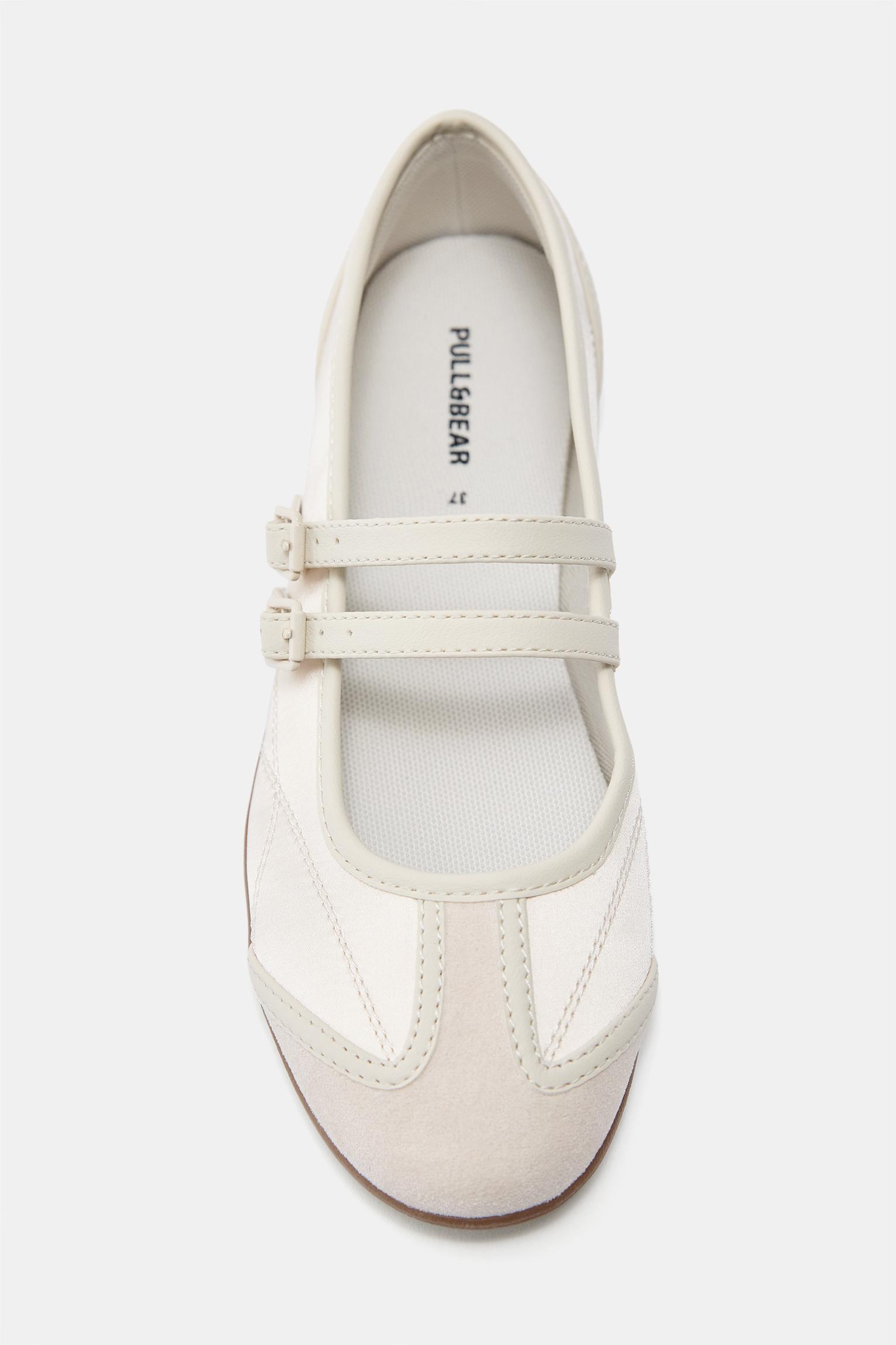 Sports ballet flats — Ecru