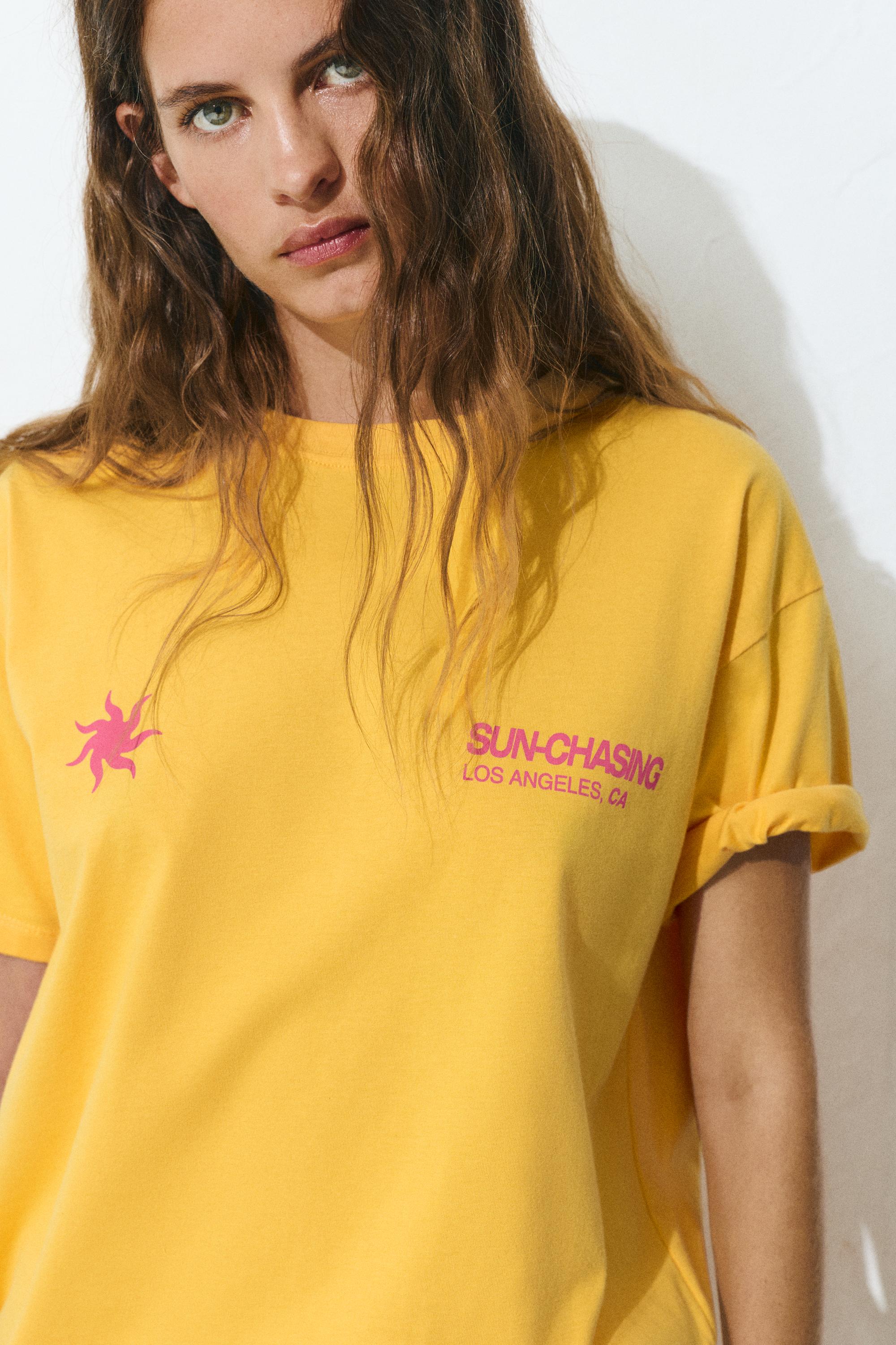 Güneş grafik baskılı t-shirt - Görsel 15