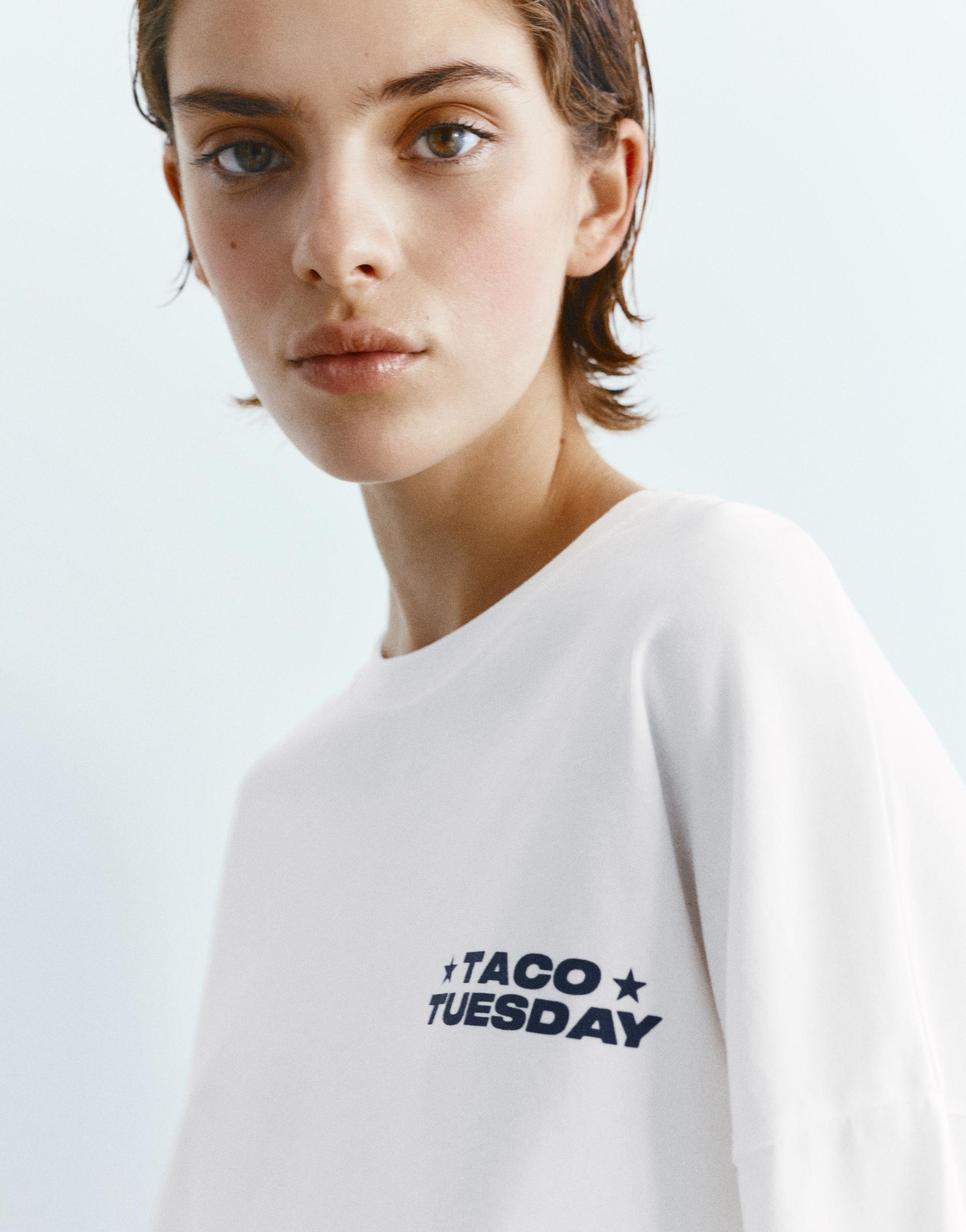 Long sleeve slogan T-shirt — Ice