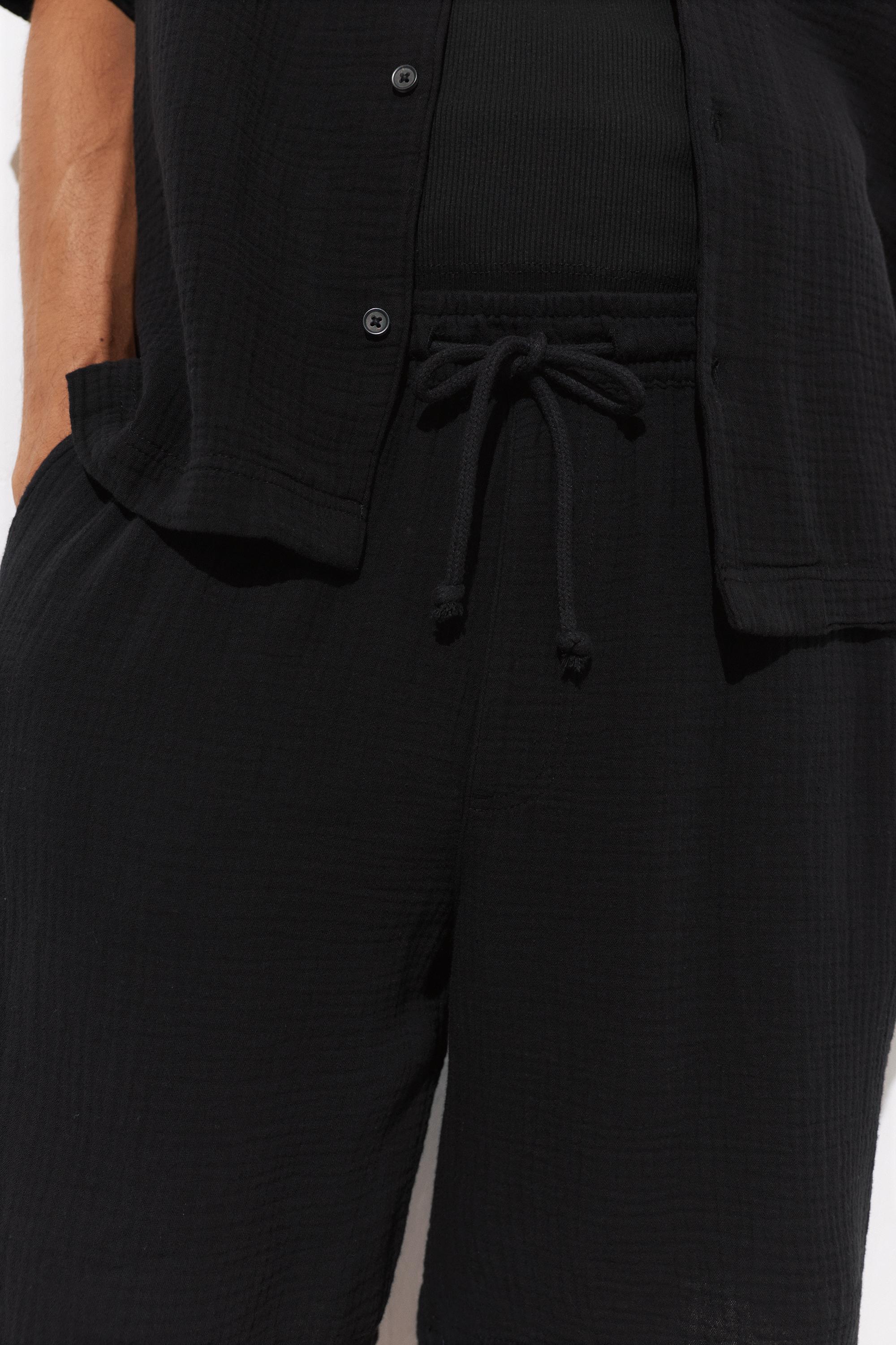 Bermuda sweat shorts — Black