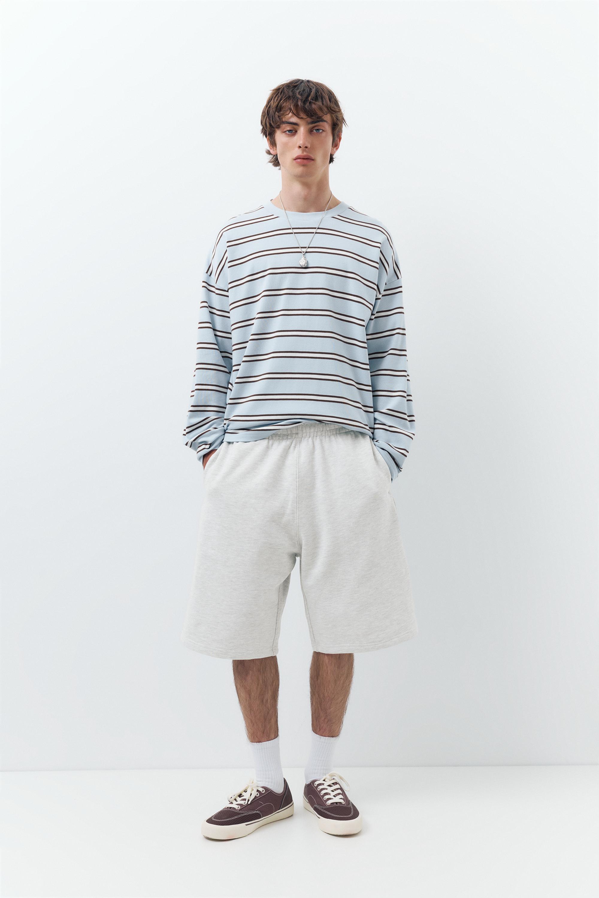 Wide leg jogger bermuda - Görsel 17