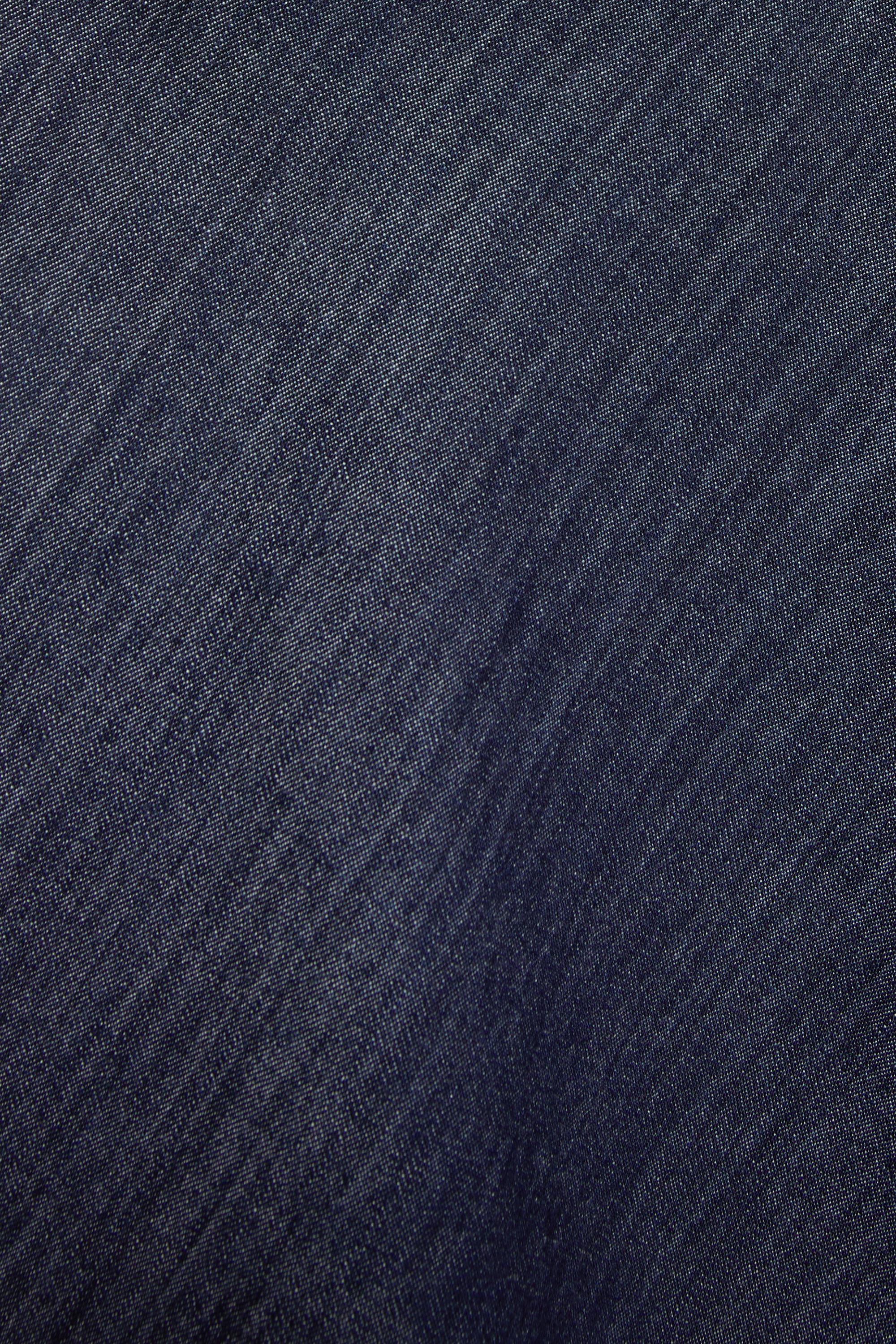 Short denim halter dress — Dark blue