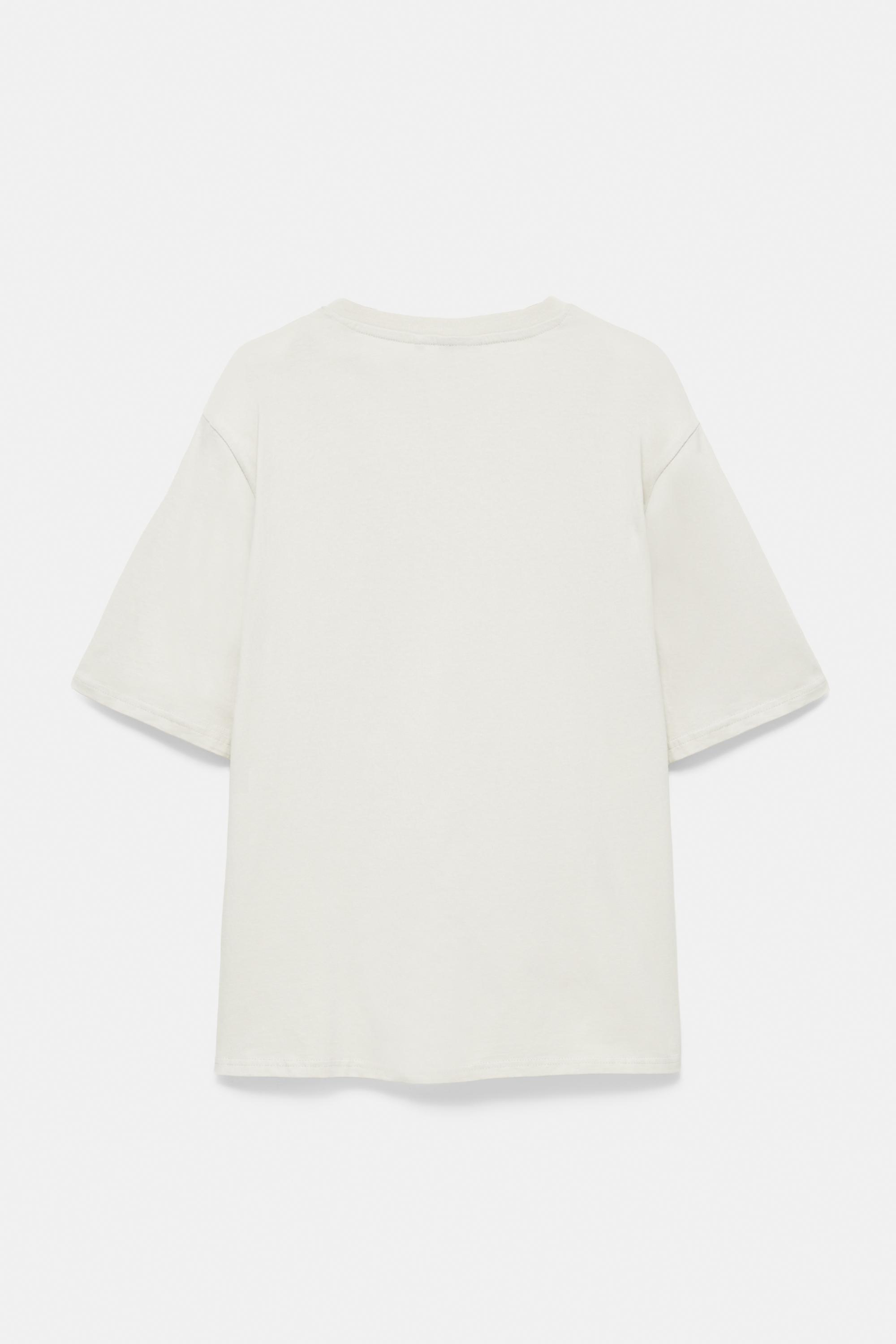 Basic kısa kollu pamuklu tişört - Görsel 150
