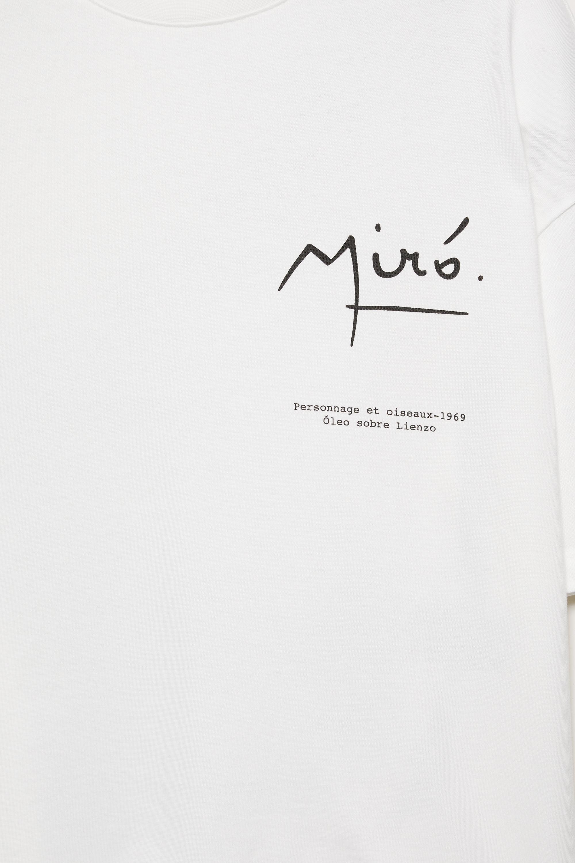 Relaxed fit Miró T-shirt — Off white