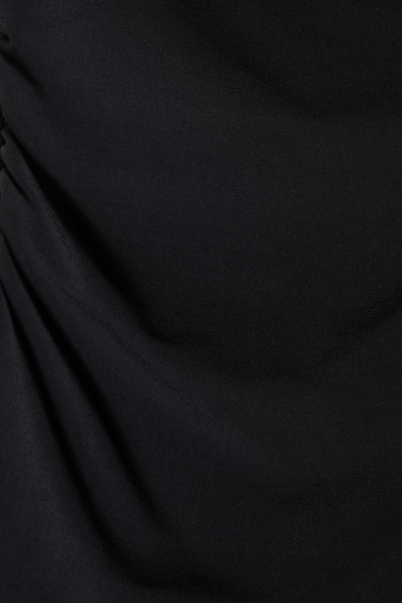 Asymmetric bandeau top — Black