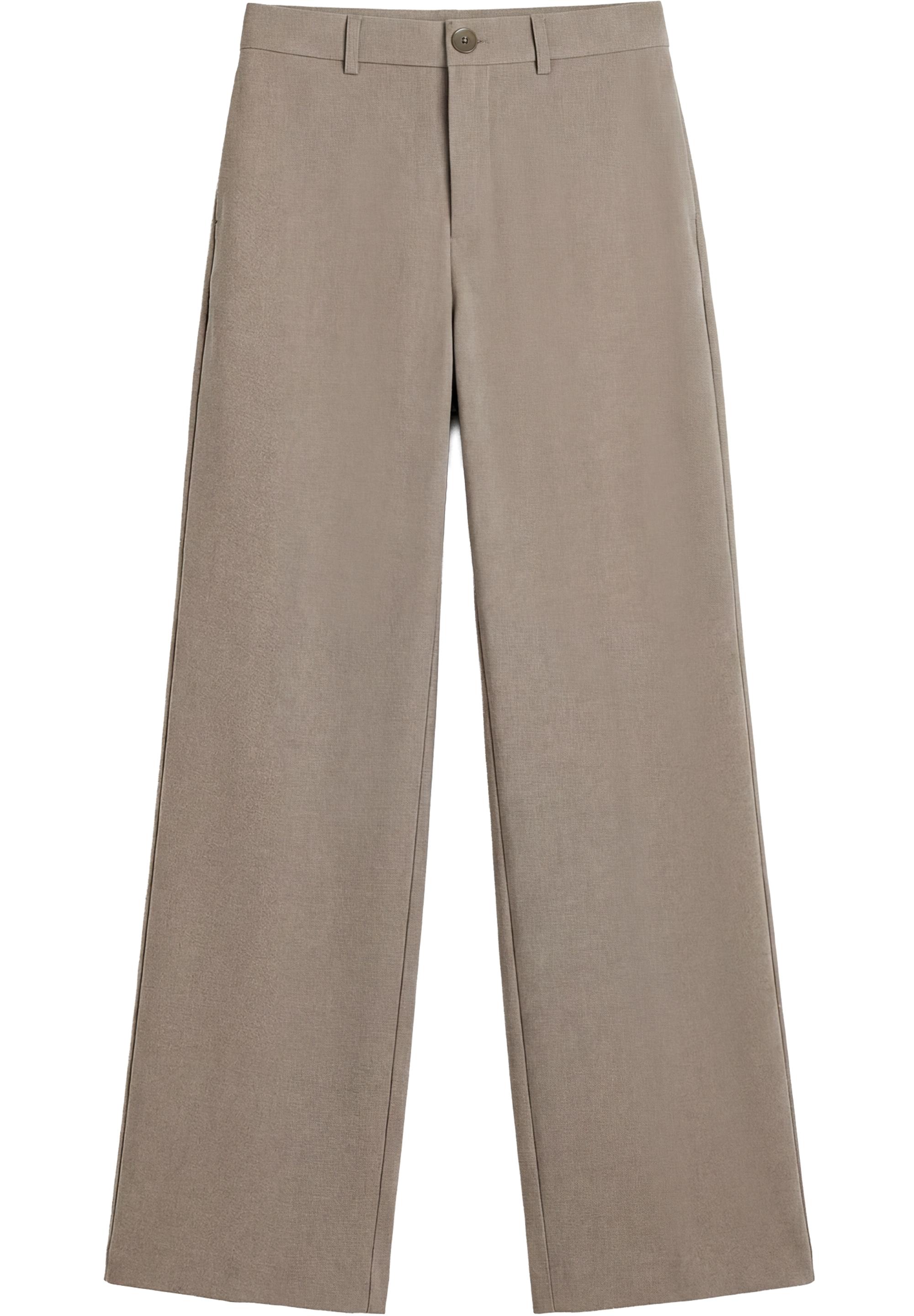 Straight-leg smart trousers — Mole brown